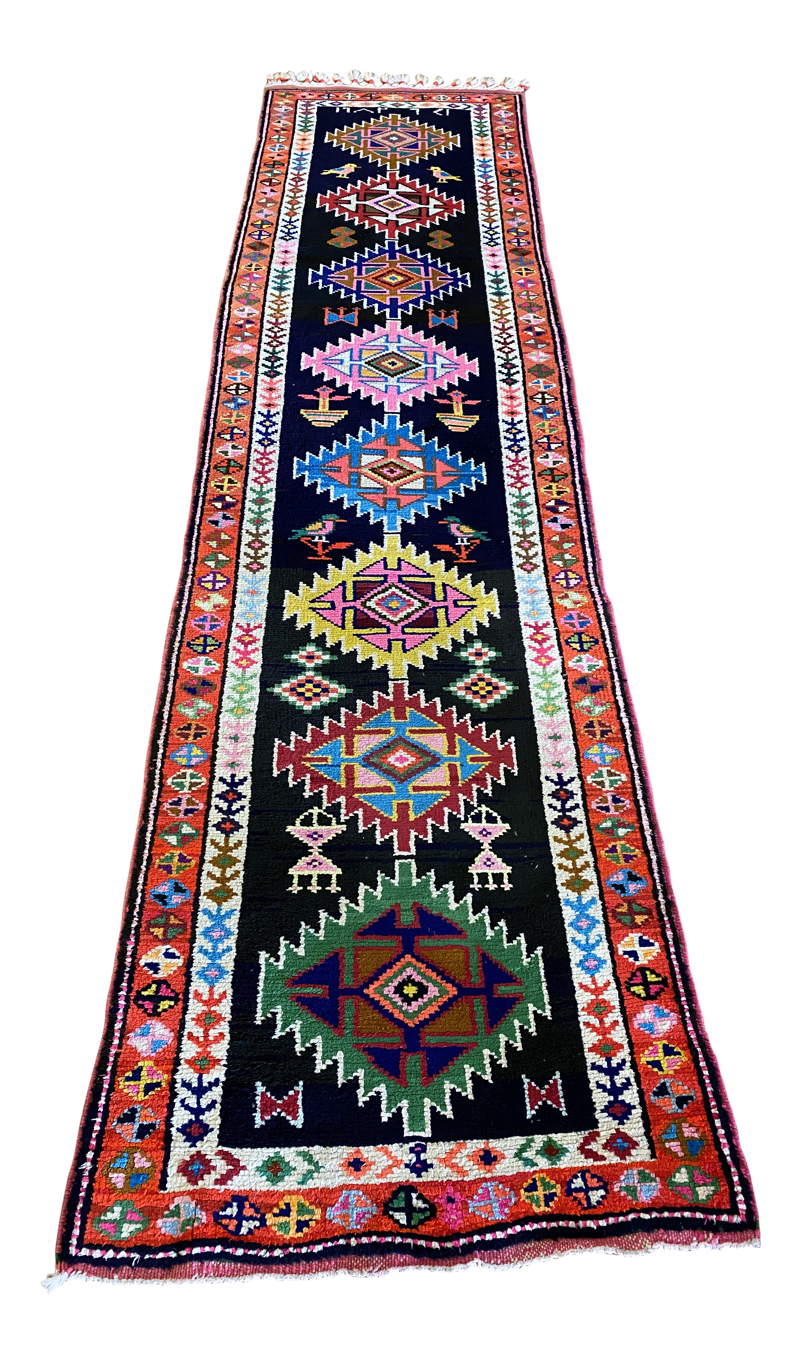 Vintage Kurdistan Colorful Rug Chairish
