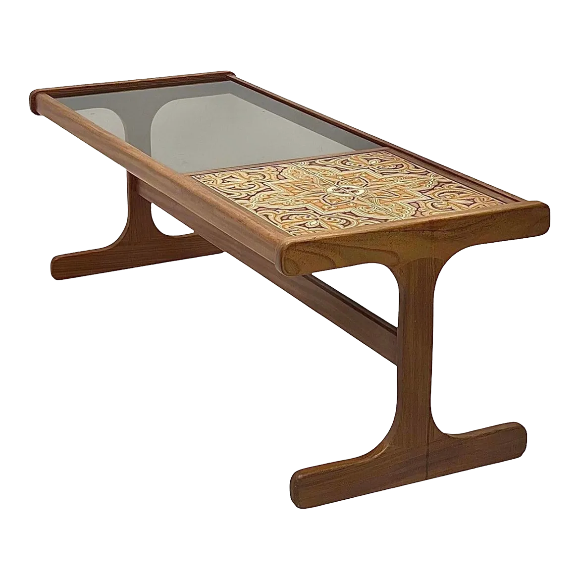 Vintage Danish Mid Century Modern Teak Tile Top Coffee Table Chairish