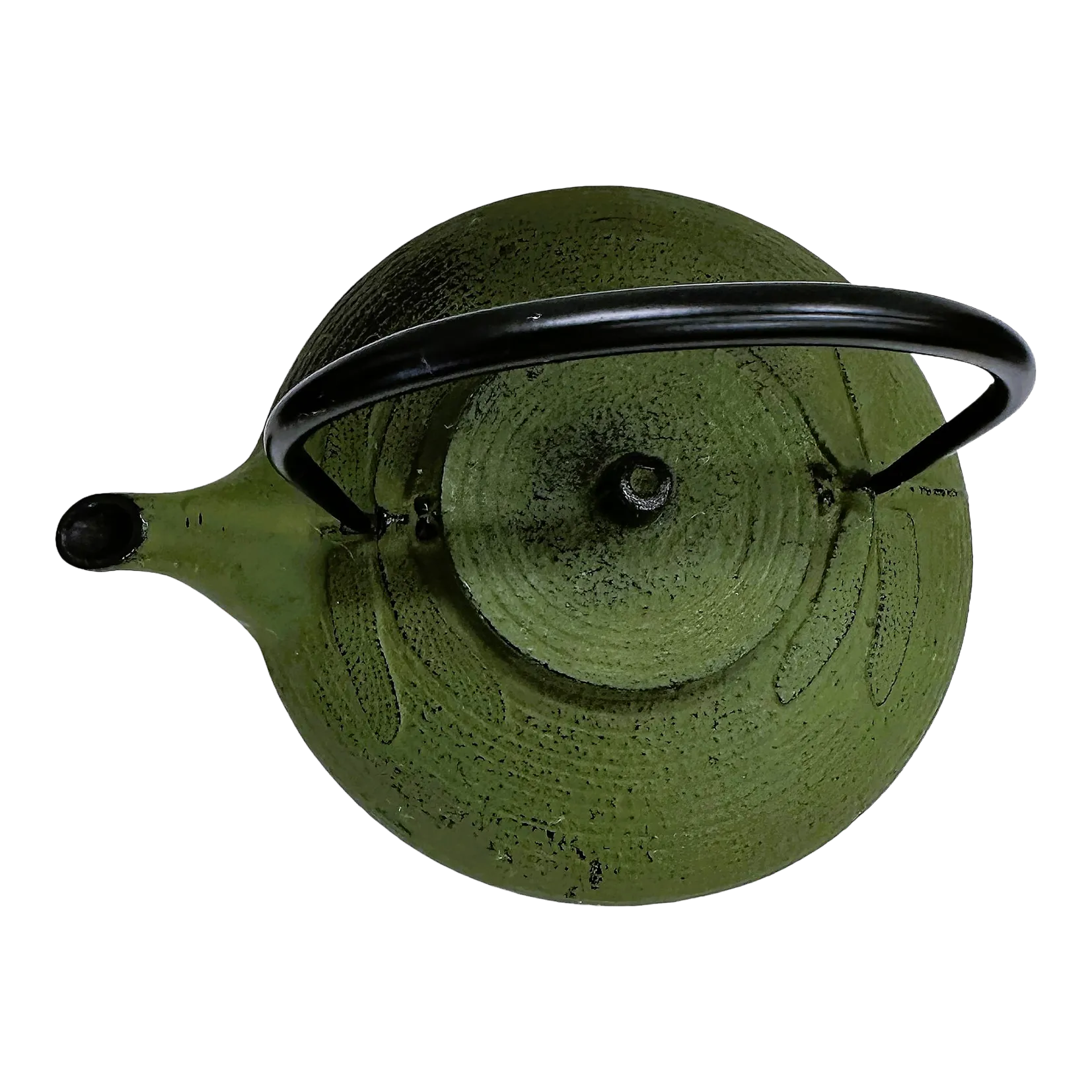 Iwachu Cast Iron Teapot With Dragonfly Pattern in Green Chairish