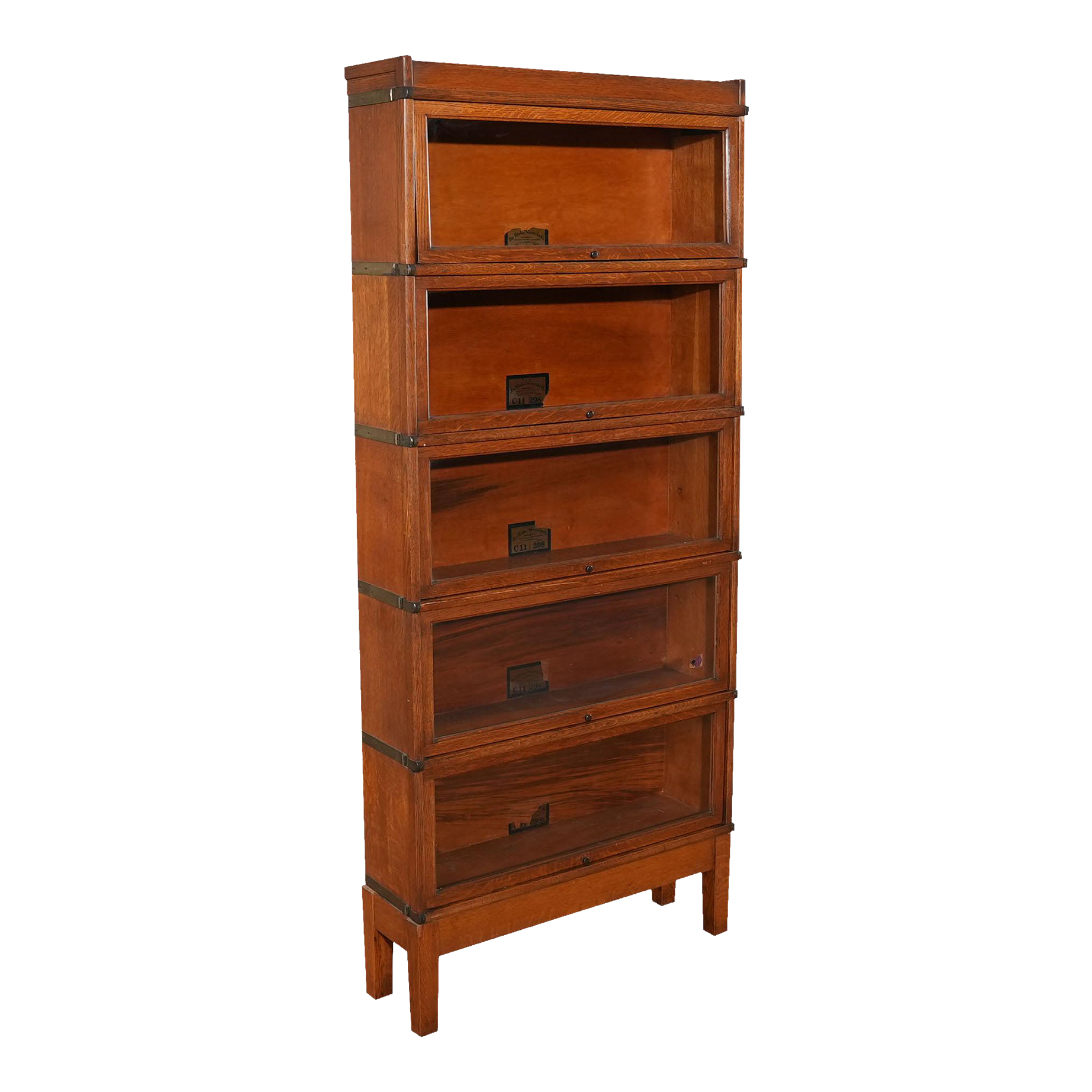 1980s Vintage Oak Globe Wernicke Bookcase Chairish