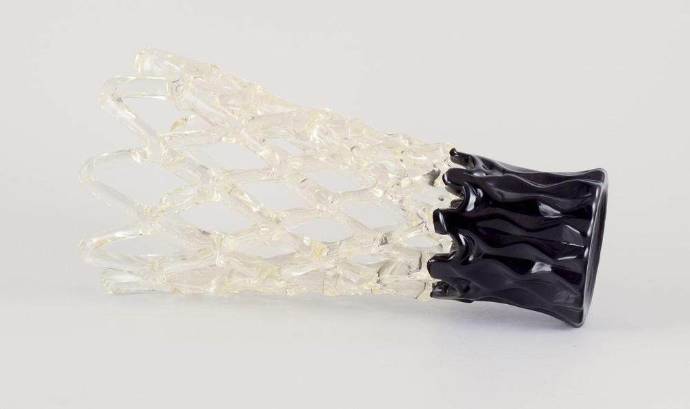 Vintage Italian Murano Art Glass Vase, 1966