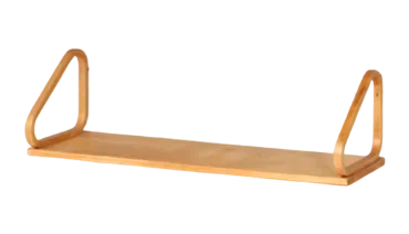 Mid-Century Modern Birch 112B Wall Shelf by Alvar Aalto for Artek