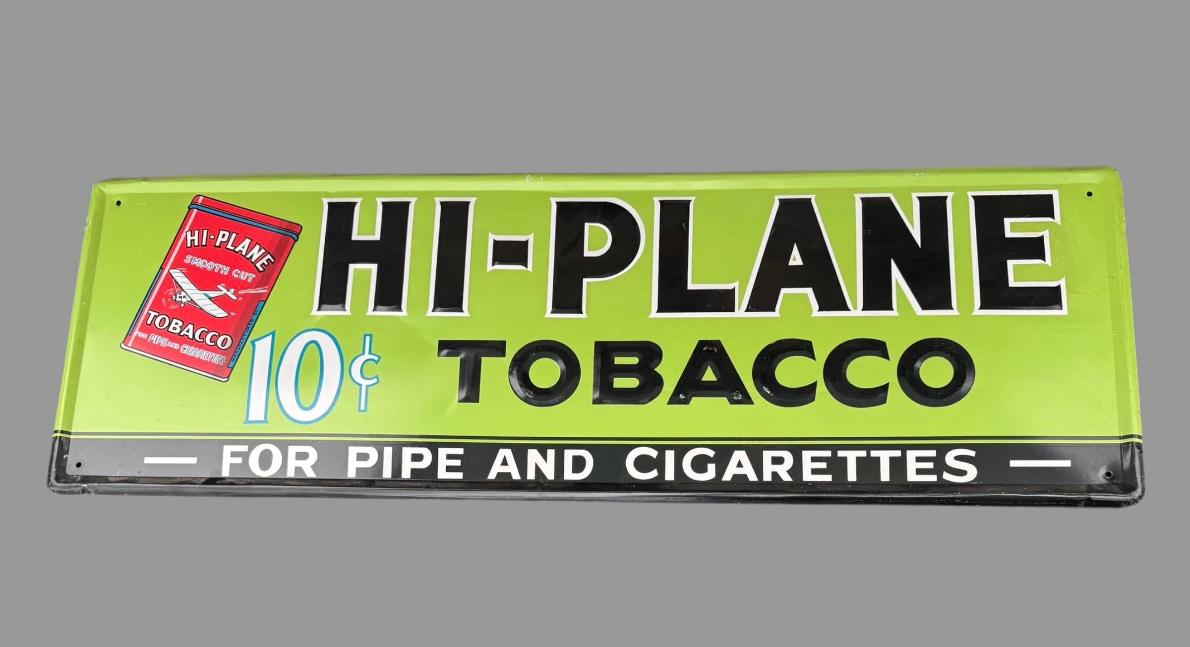 hi plane tobacco sign Vintage Hi