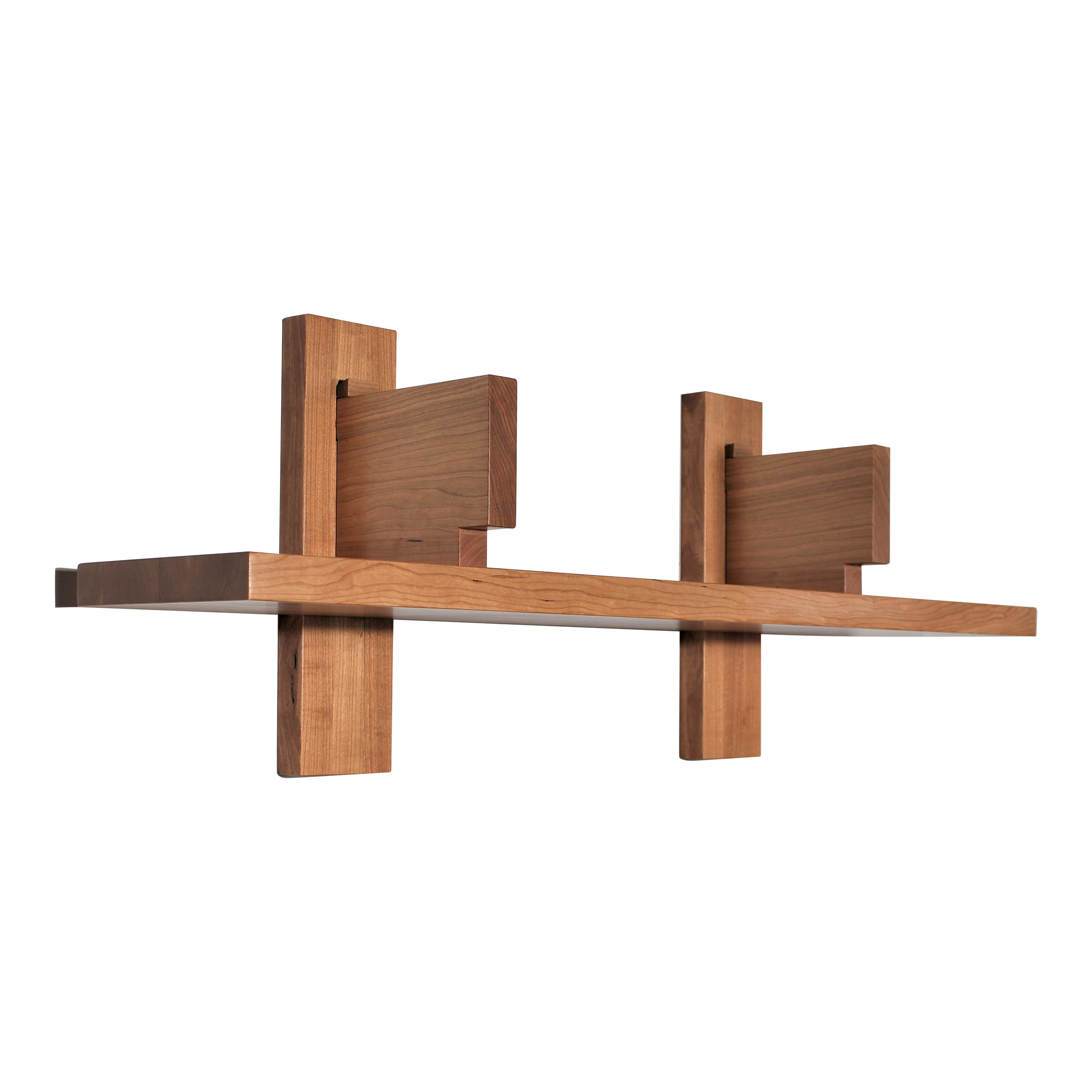 Pierre Chapo Bibliothèque Style Single Wall Mounted Shelf Bookcase in