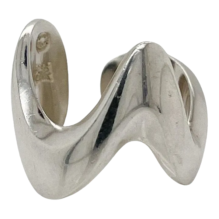 Vintage Modernist Georg Jensen Sterling Silver Ring Model No. A 77 C by ...