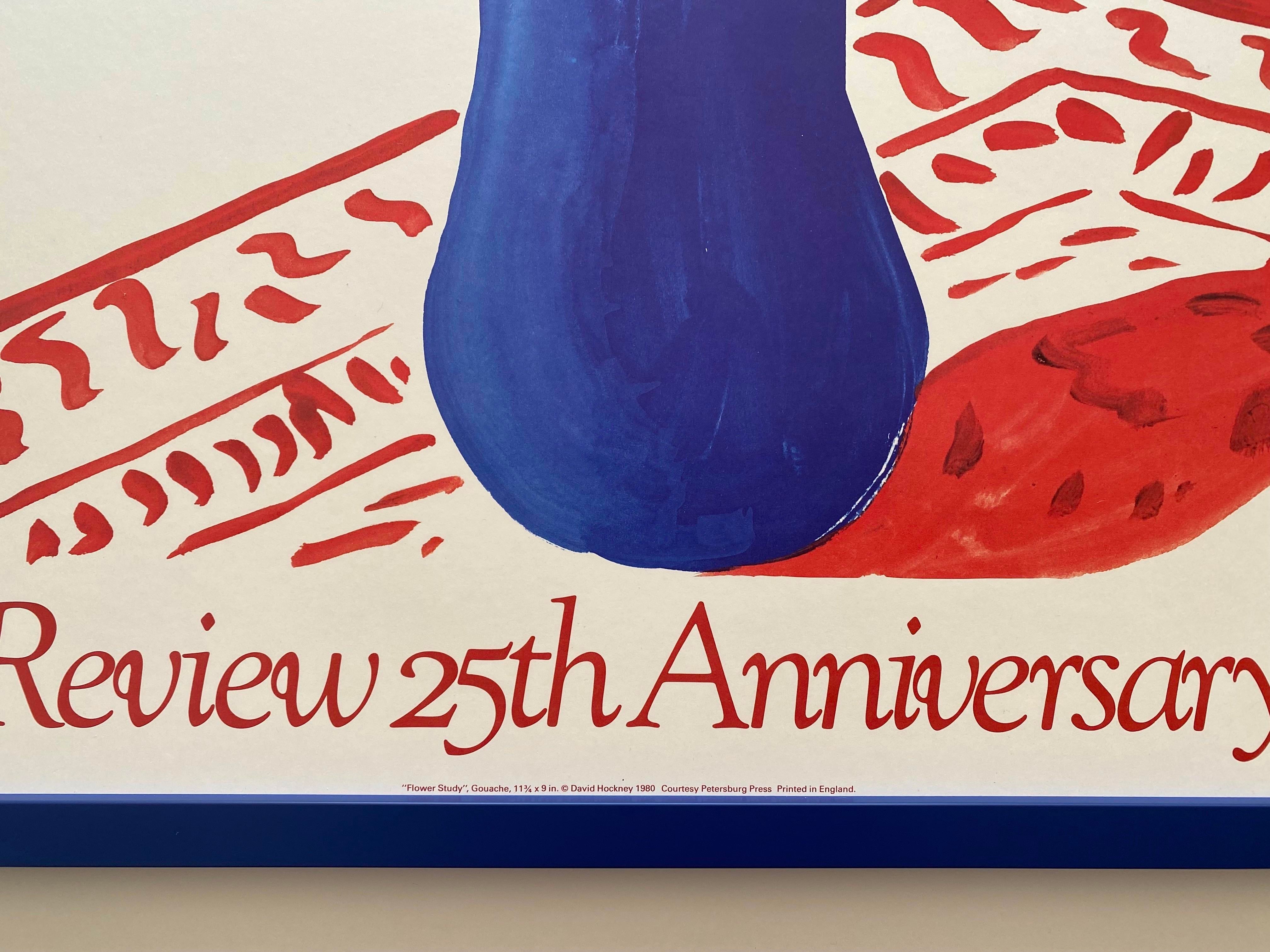 David Hockney Vintage 1981 Lithograph Print Framed Paris Review