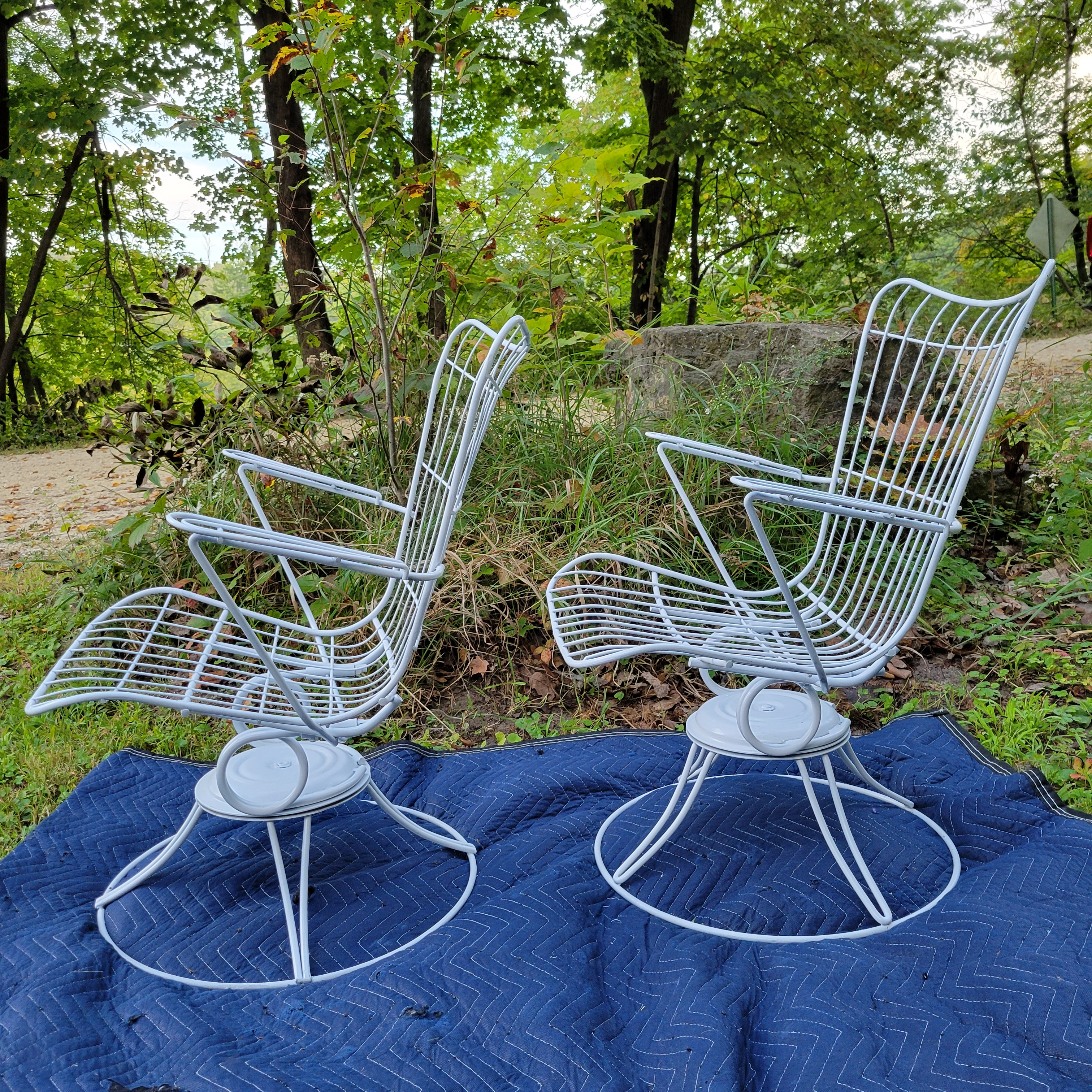 Vintage 1960s Homecrest Swivel Rocker Chairs Set of Chairish