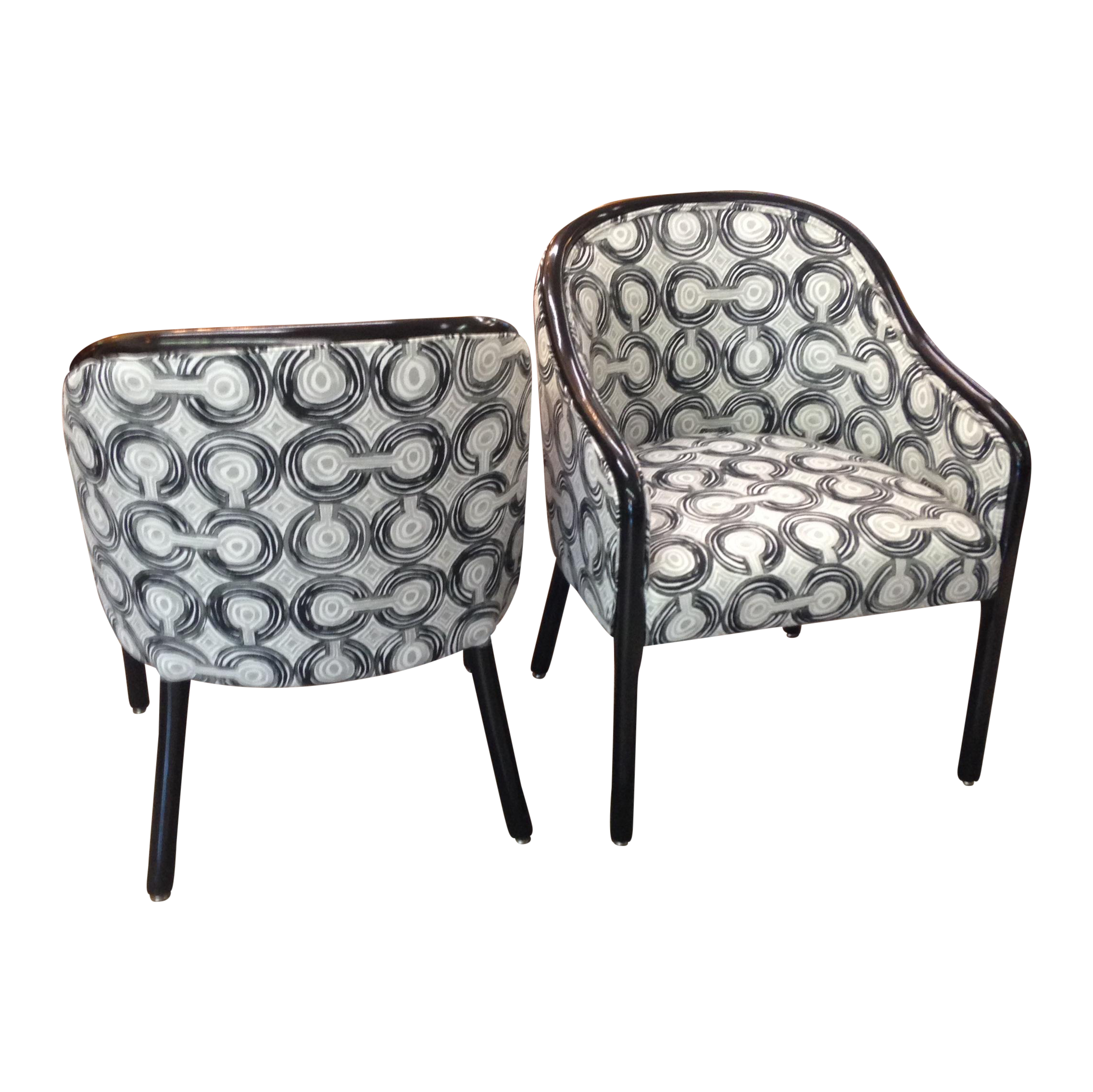 Mid Century Landmark Guest Chairs Pair Chairish
