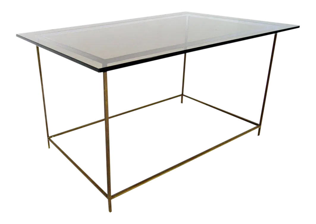 MidCentury Modern Glass Top Table Chairish