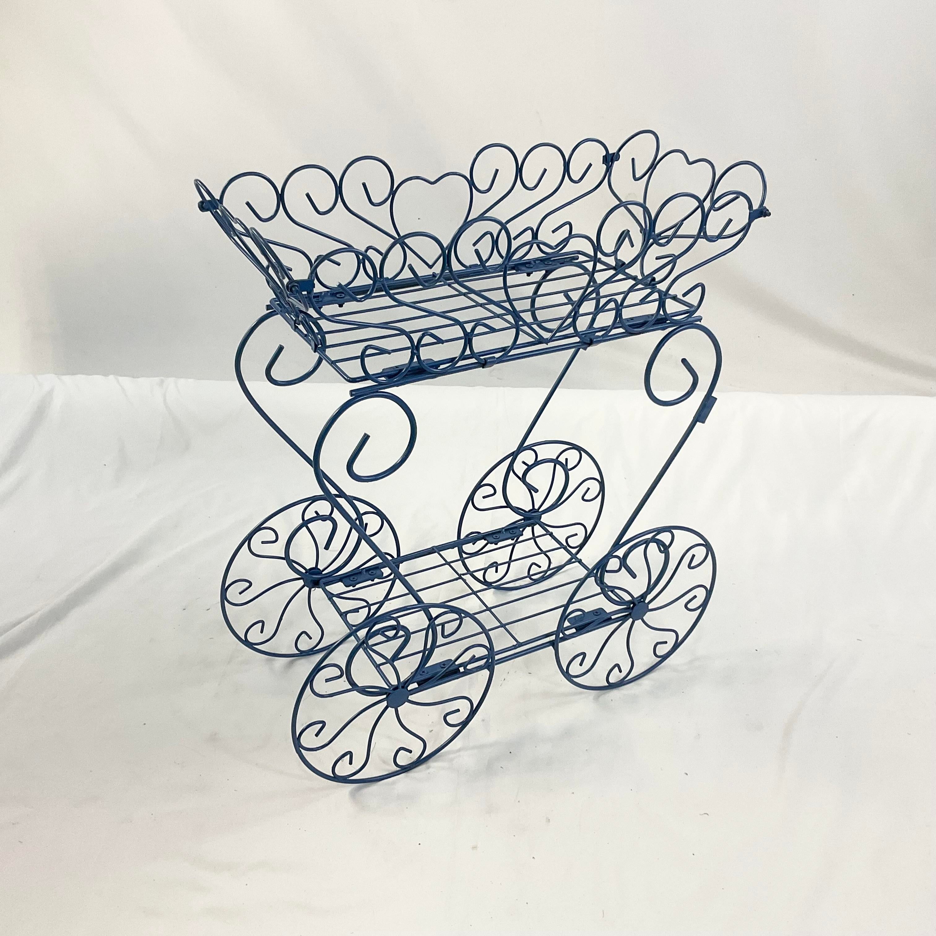 1950s Mid-Century Atomic Boho Chic Outdoor Flower Cart Plant Stand. |  Chairish, image size:3024x3024