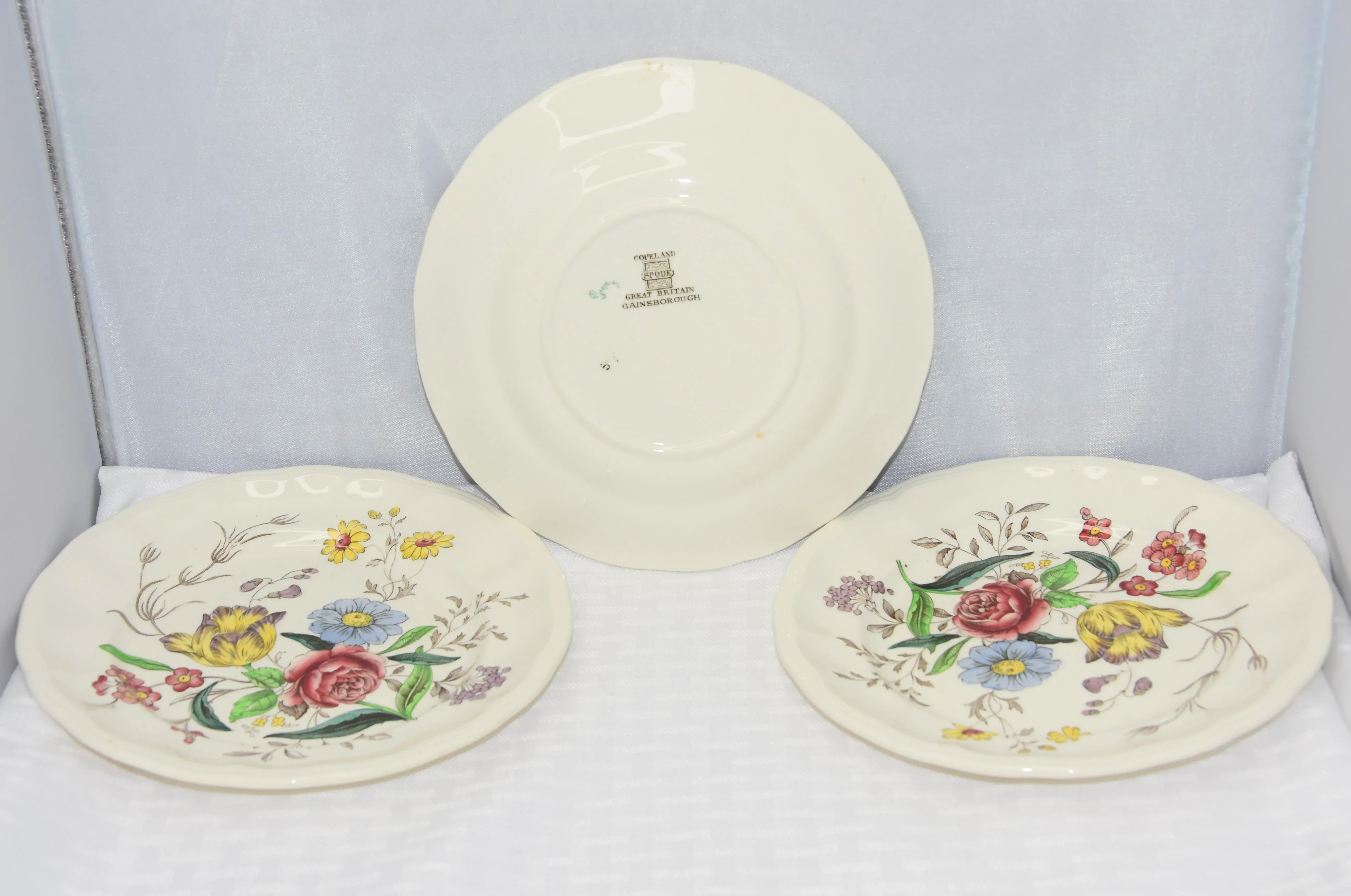 1950s Copeland Spode Gainsborough Marlborough Round Salad Serving