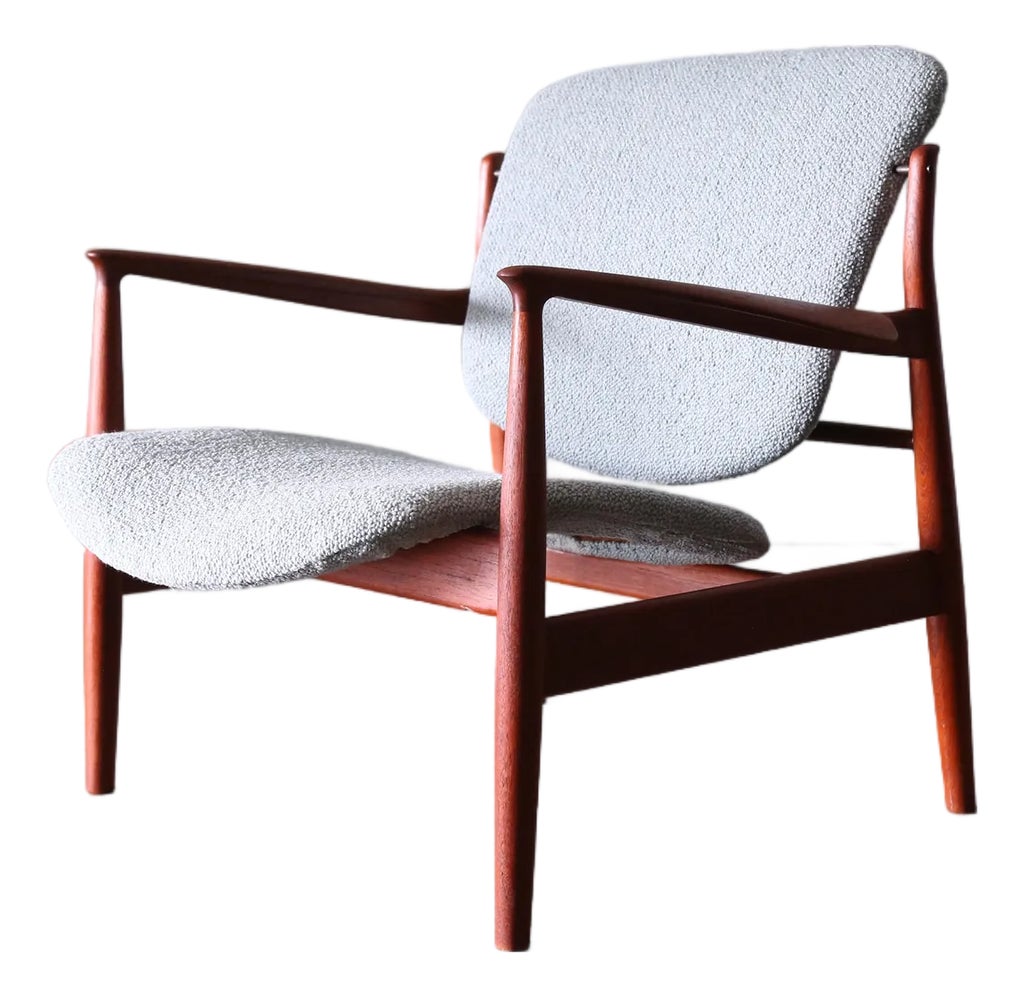 s*1様 40-50s “Le Pionnier” フランス軍 フレンチワークジ 1950s Early Teak France Lounge Chair No. 136 Designed by Finn Juhl