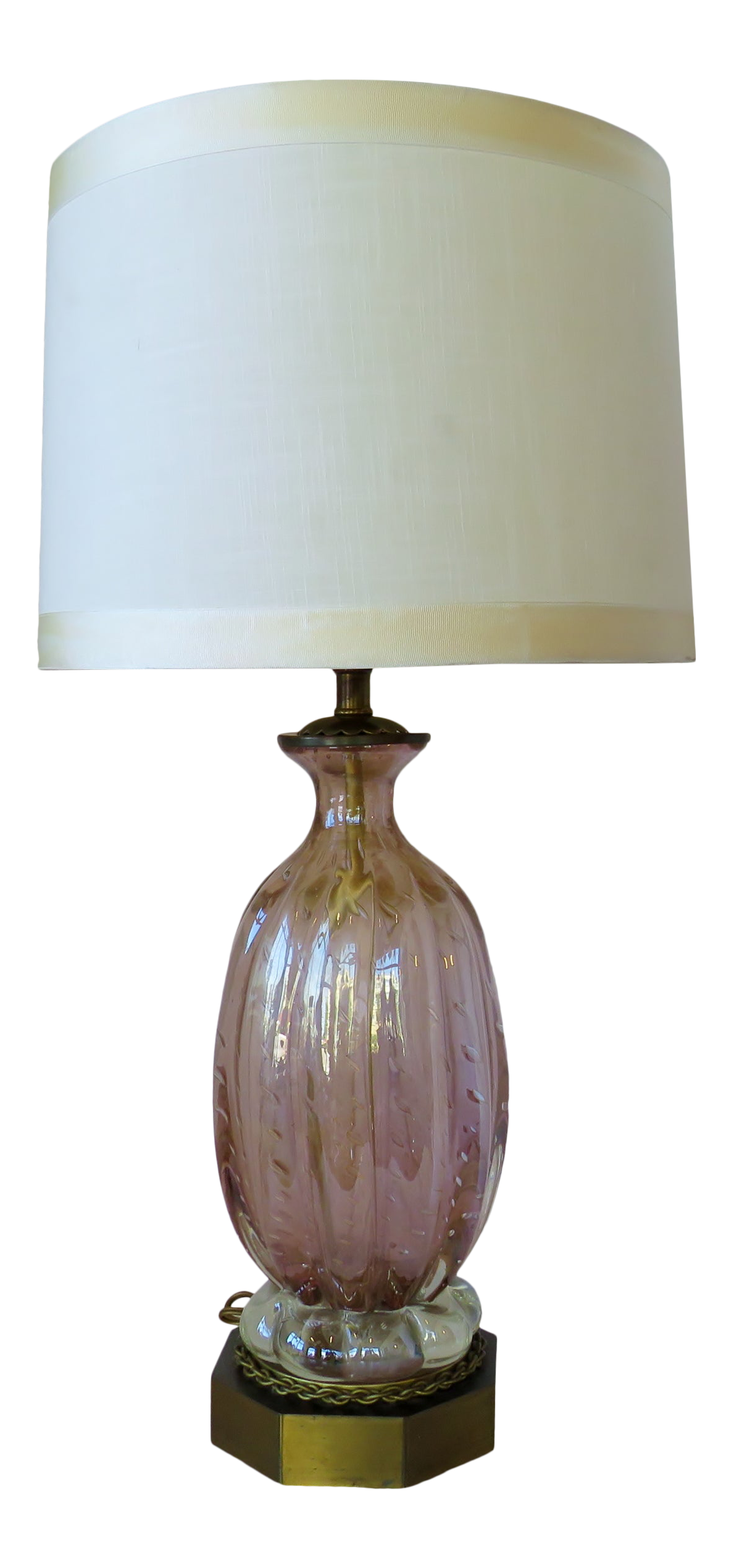 mauve table lamp