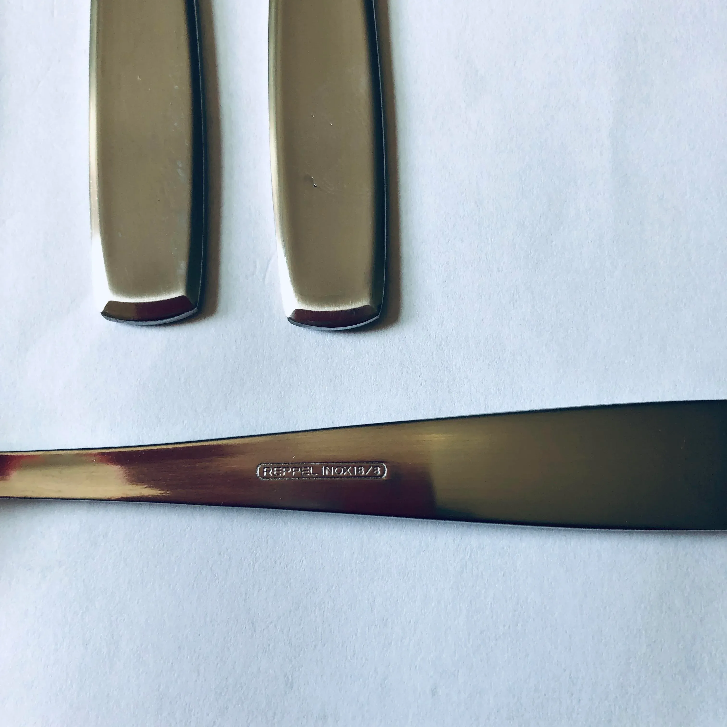 80\'s French Reppel Inox 18/8 Stainless Steel Dinner Forks- Set of 4