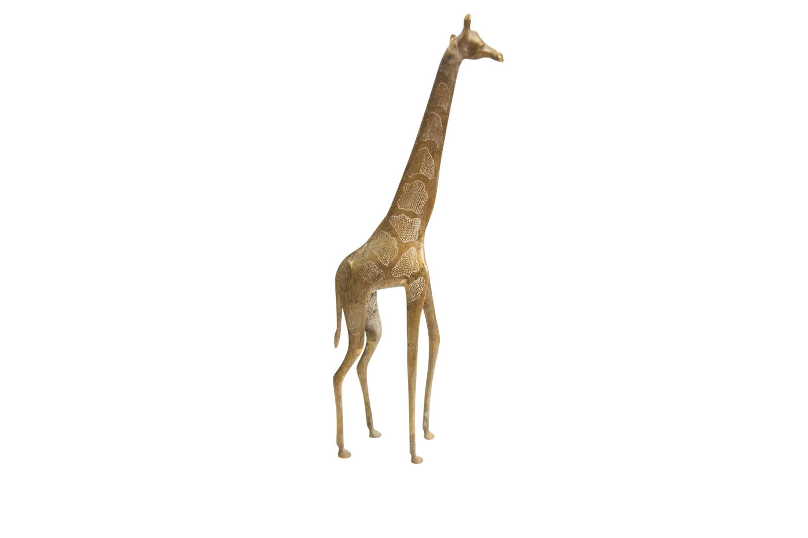 Extra Large Vintage African Bronze Giraffe Chairish