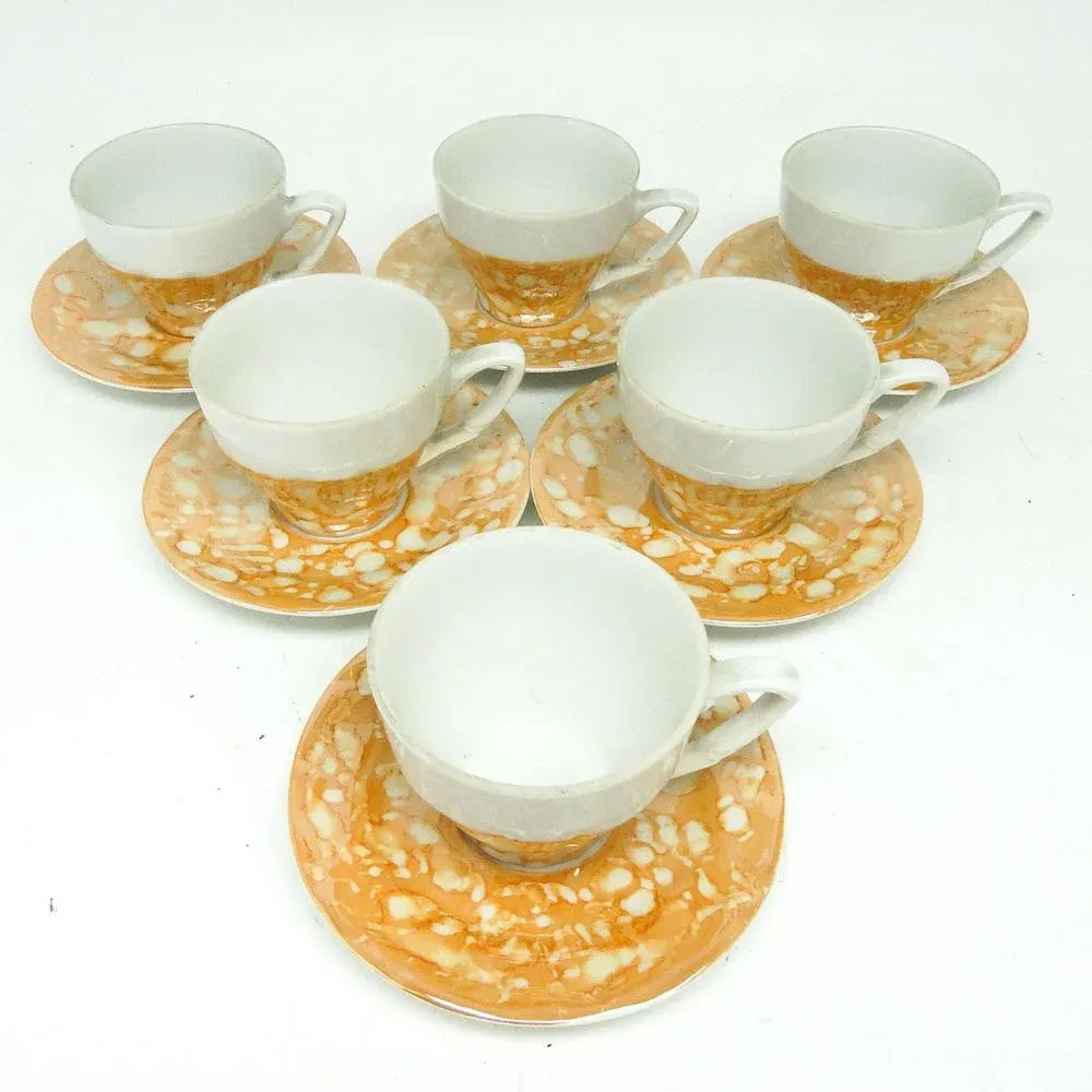 anchor hocking coffee cups Vintage Anchor Hocking Royal Ruby Red Glass Creamer & Cups  Saveur du Jour