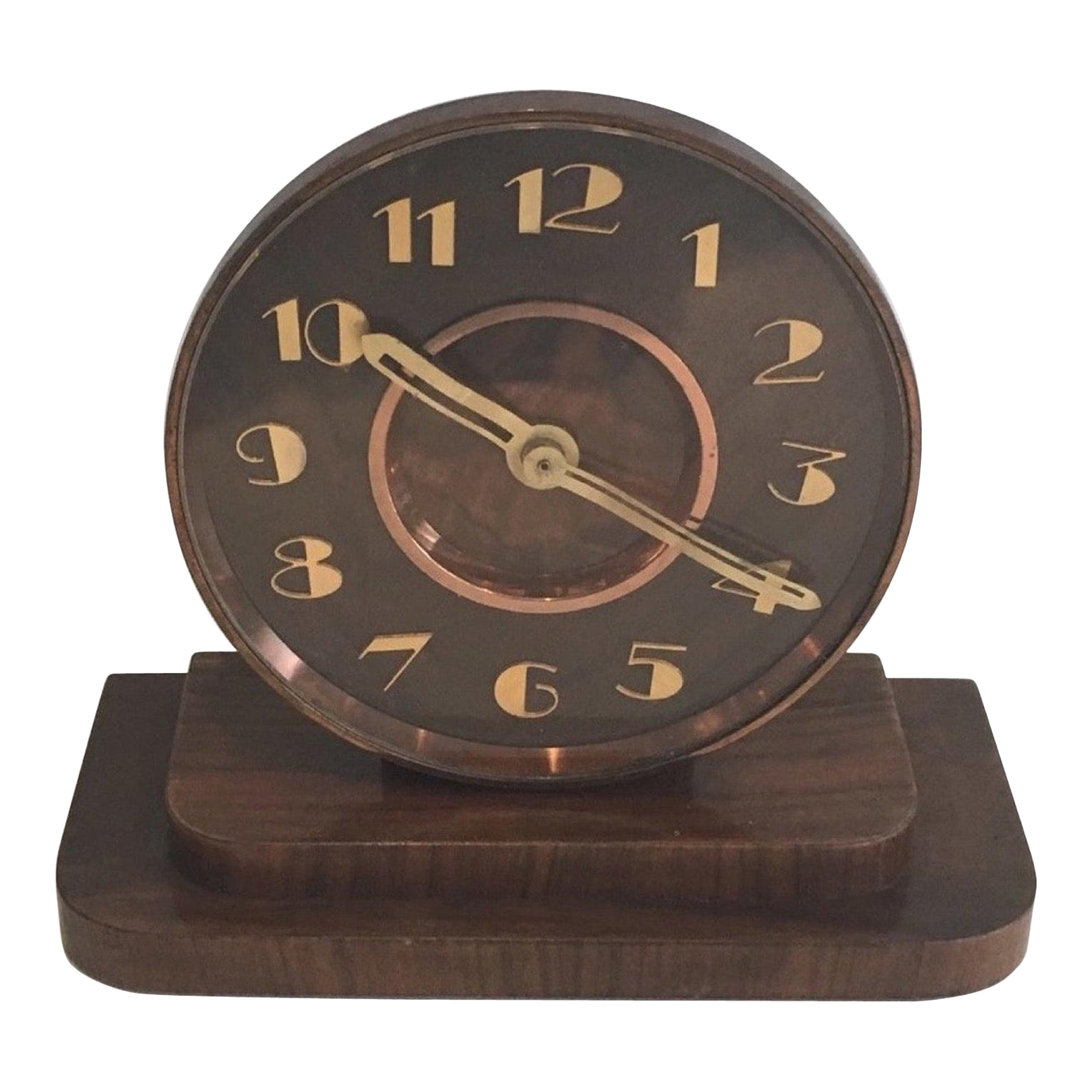Circa 1930 French Art Deco Table Clock Chairish