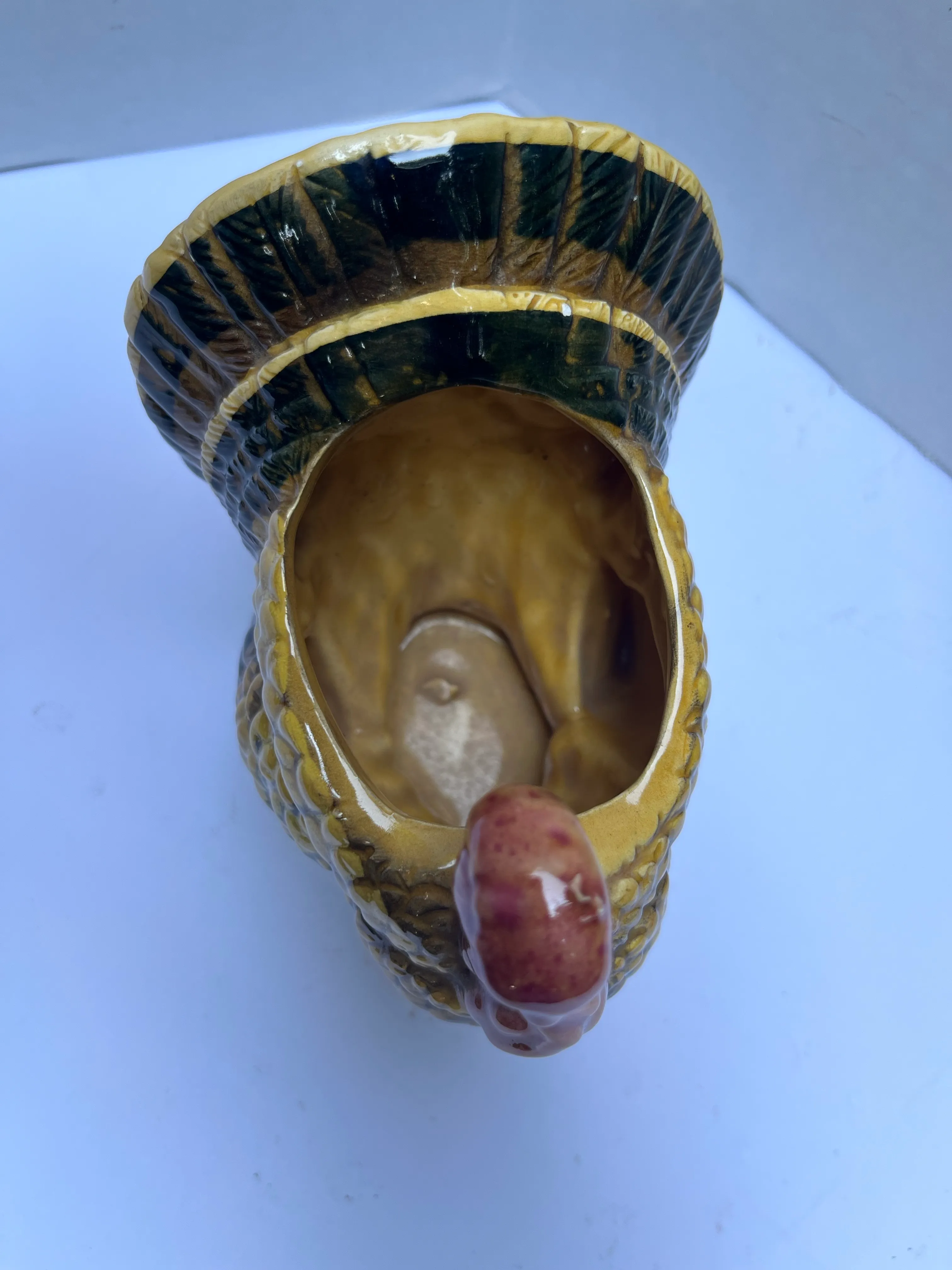 Vintage Ceramic Turkey Cachepot