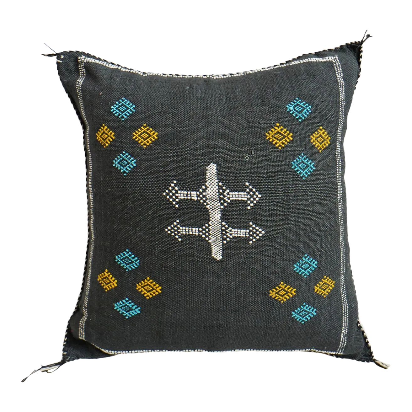 Boho Chic Black Kilim Pillow Chairish