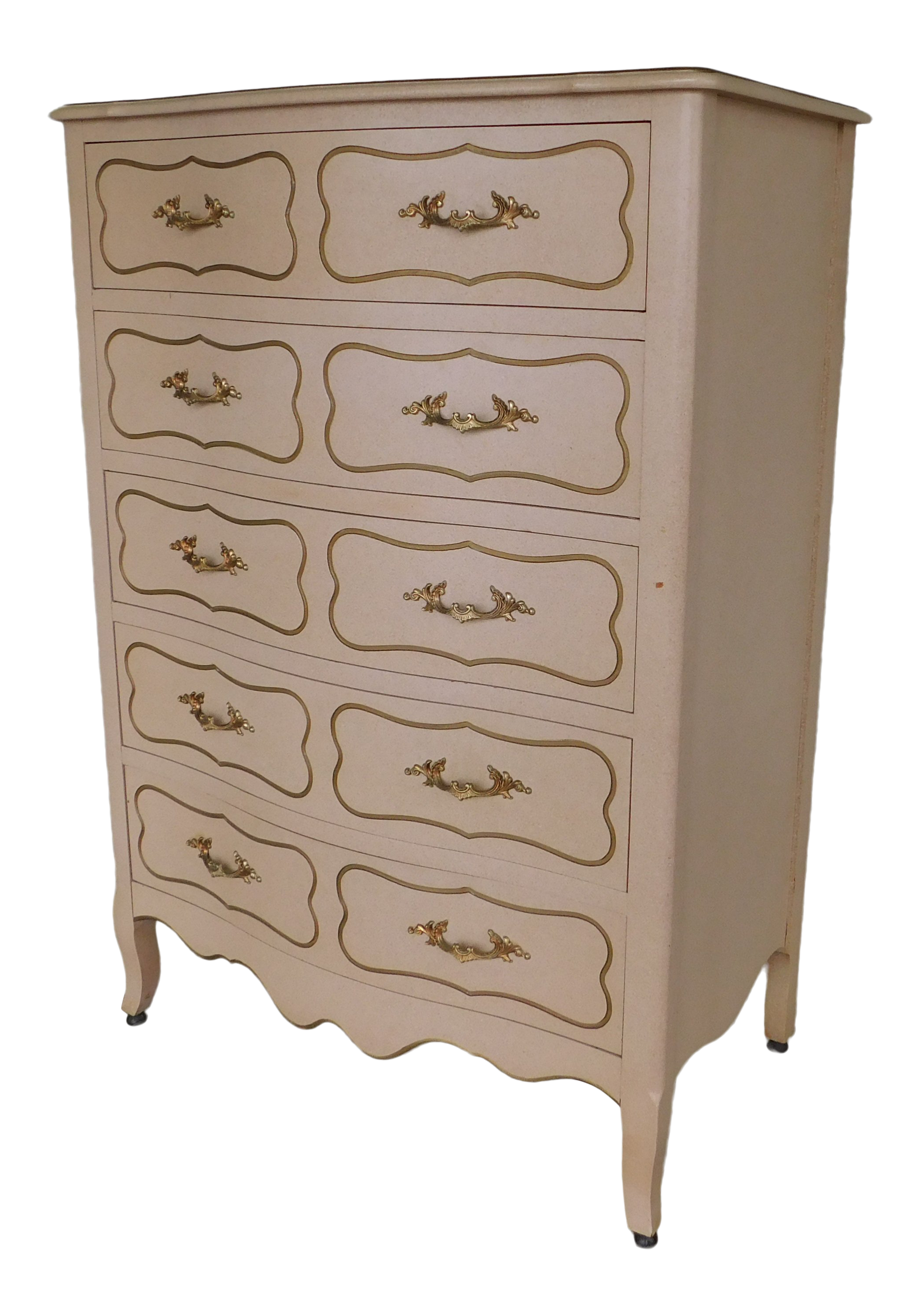 Drexel Parisienne Collection French Louis Xv Style Chest 49 H