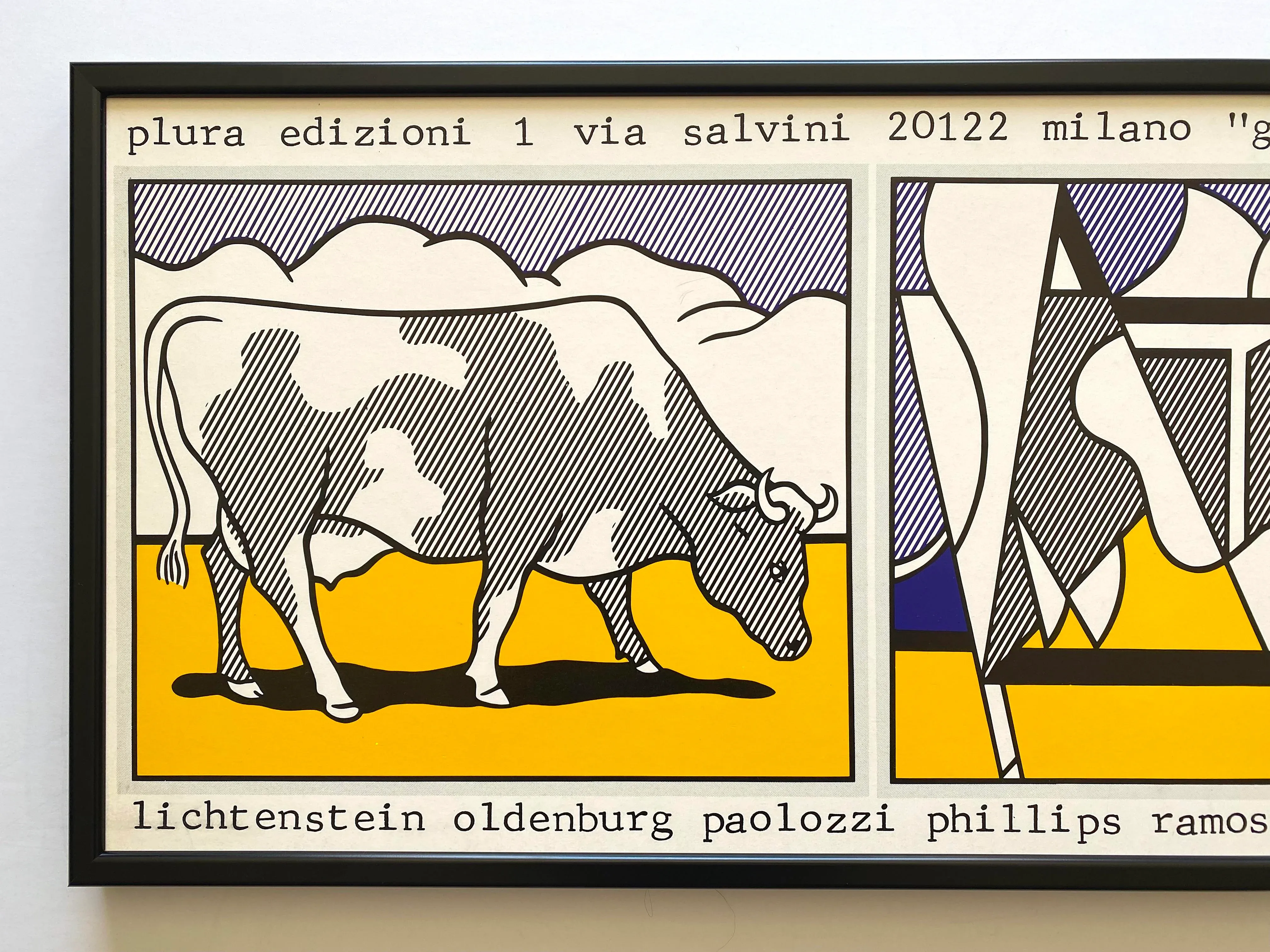 Cow Going Abstract 1985/リキテンスタイン/ポスター roy-lichtenstein-vintage-1985-