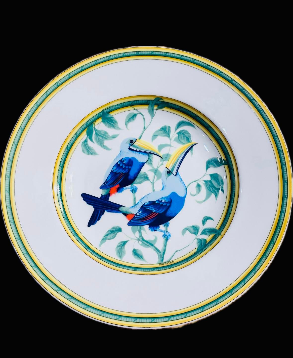 Vintage Hermès Toucan Porcelain Bowl | Chairish