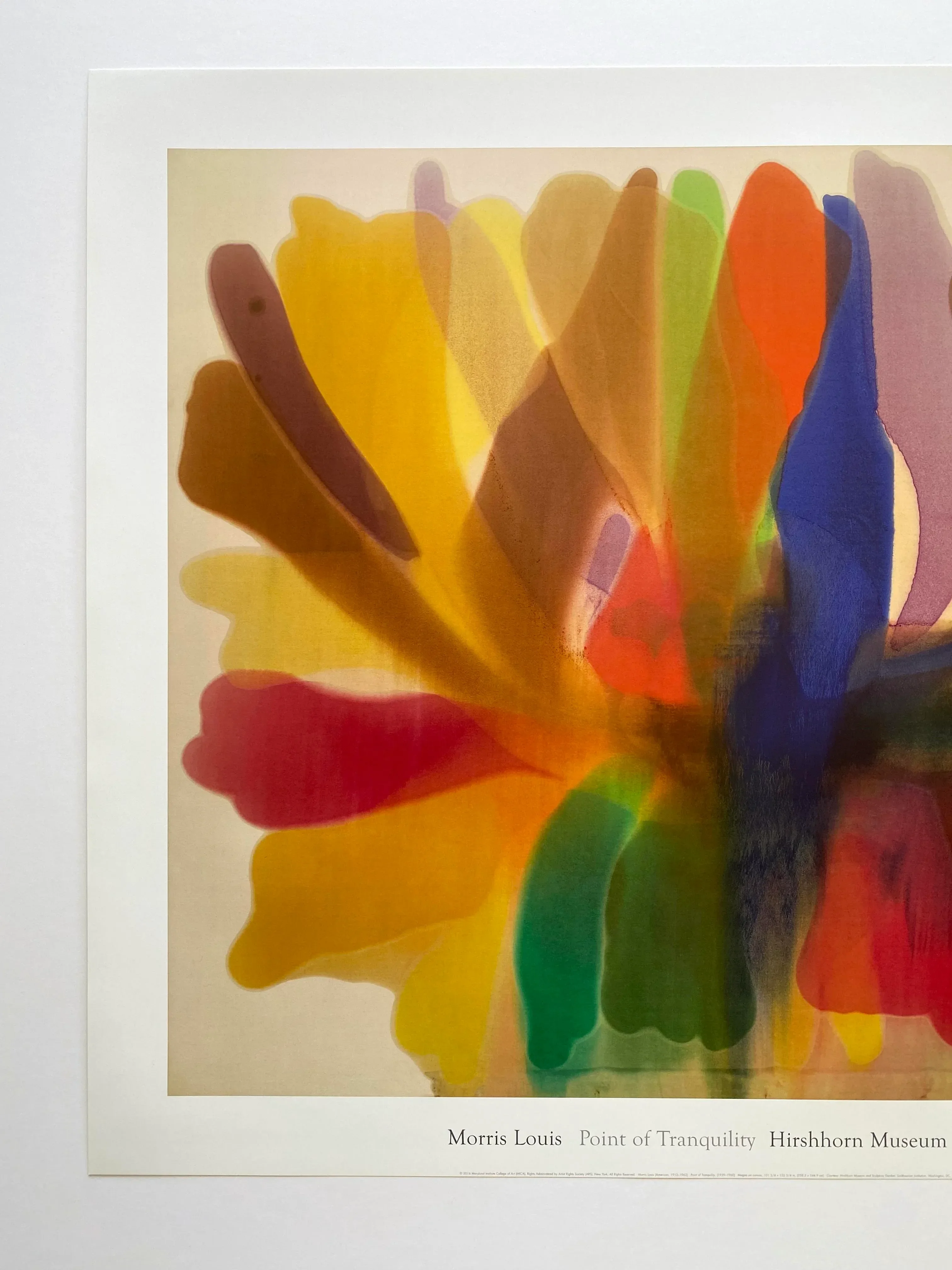 Point of Tranquility モーリス ルイス1959/ポスター Morris Louis Modernist Lithograph Print Abstract