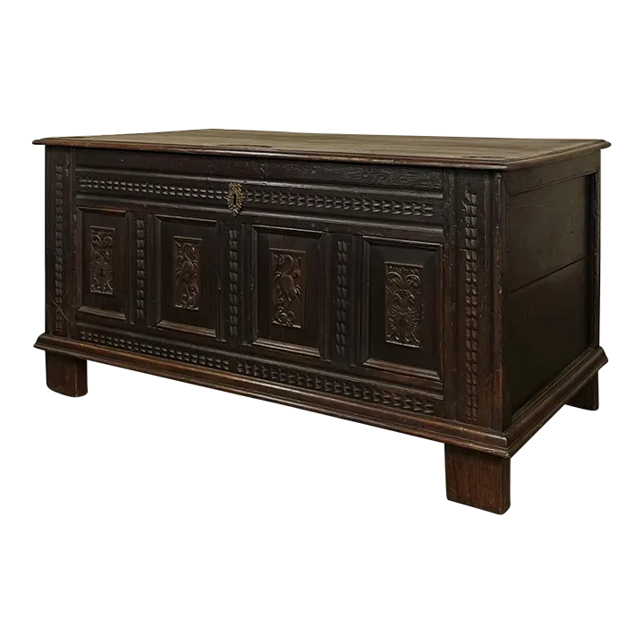 18th Century Country French Neoclassical Trunk Blanket Chest Chairish