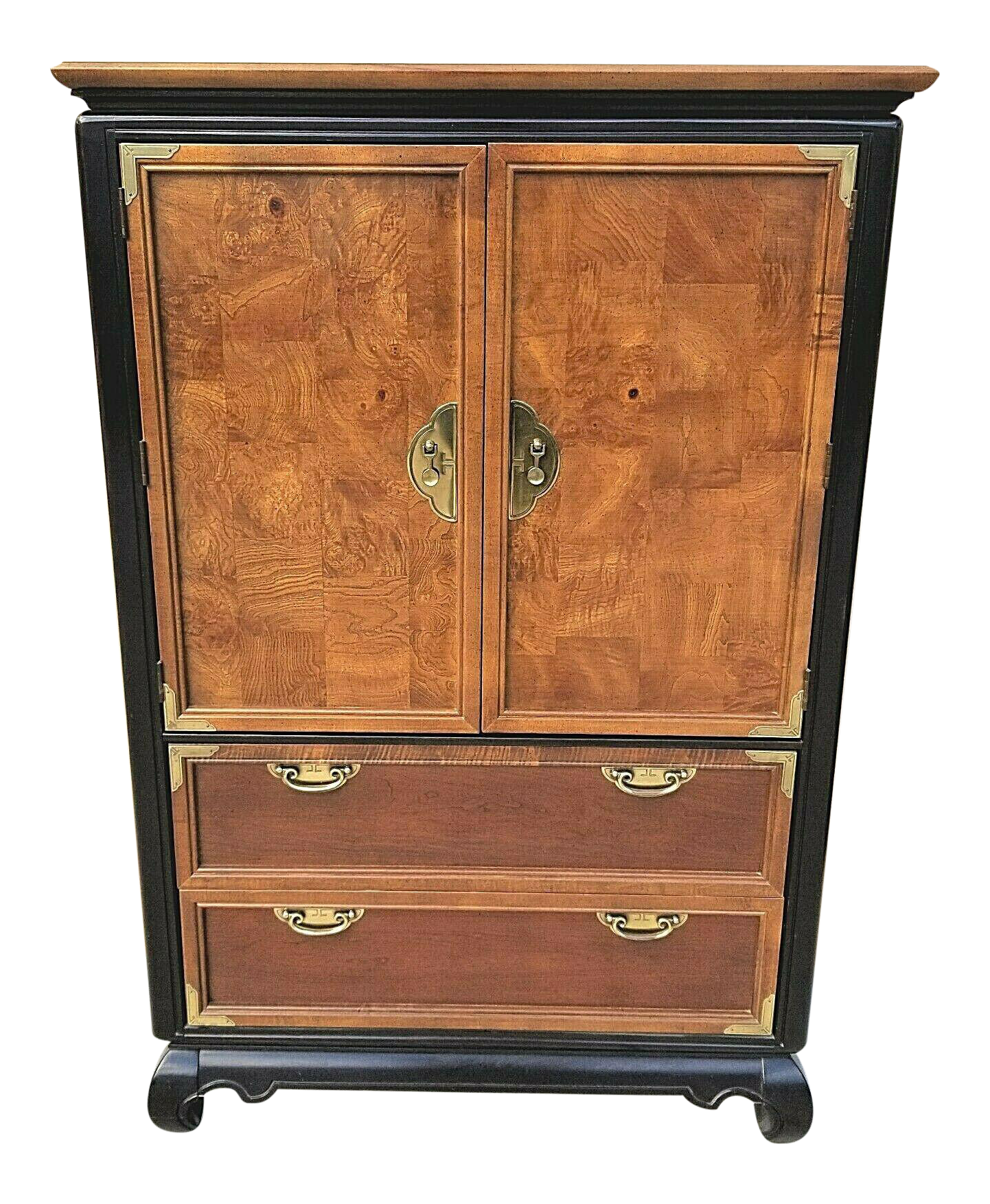 broyhill patio sectional on Broyhill Premier Asian Chinoiserie Highboy Armoire Dresser With Burl Wood Accents Chairish