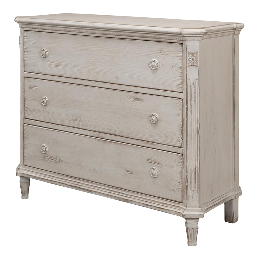 Painted Swedish Commode | Chairish