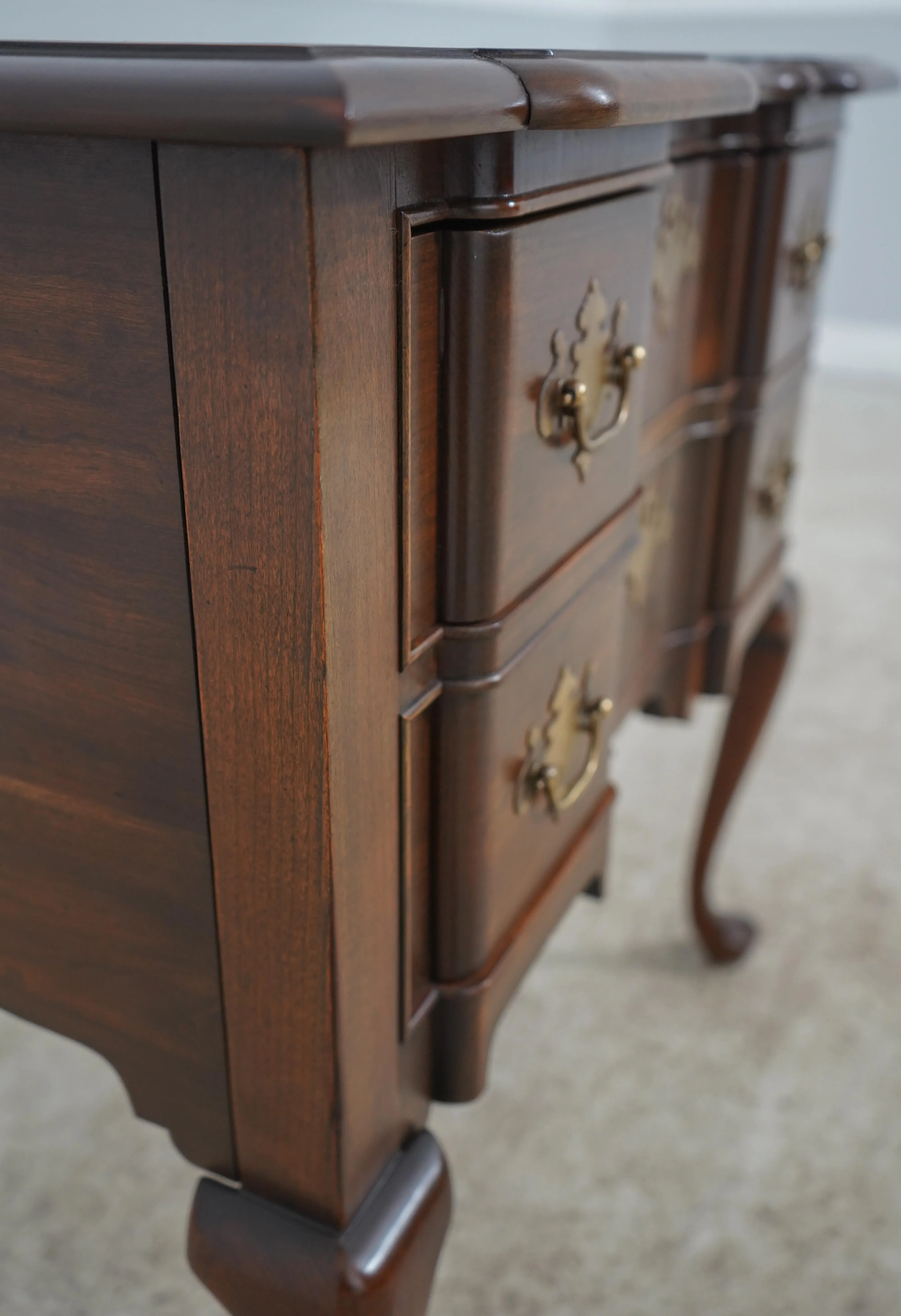 Pennsylvania House Blockfront Cherry Lowboy | Chairish
