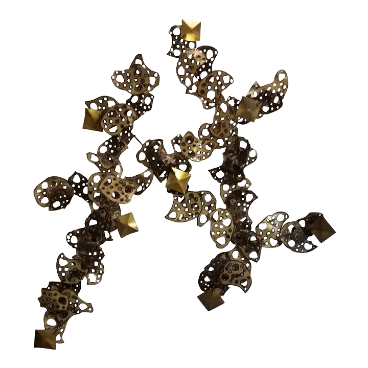 Large Vintage William & Bruce Friedle Metal Wall Hanging Art Sculpture