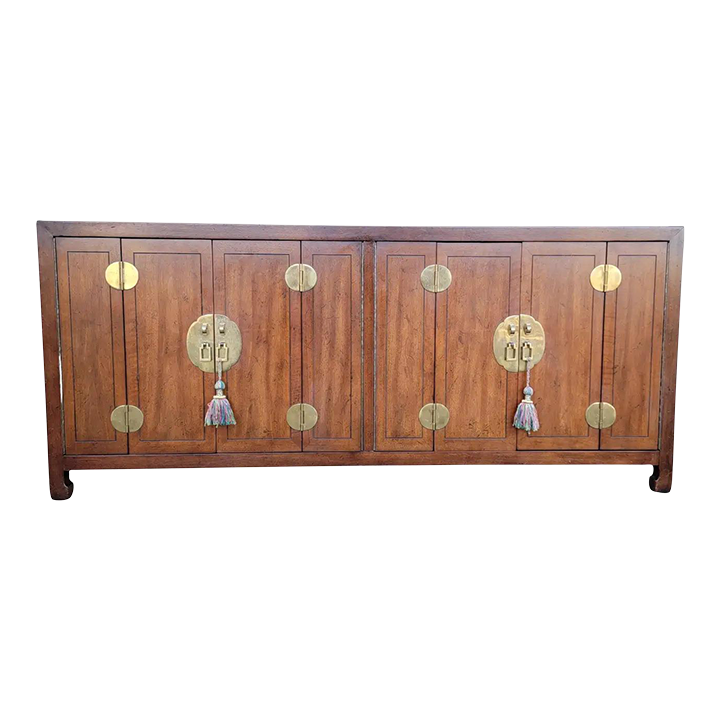 Fine Henredon Asian Inspired MidCentury Modern Credenza Chairish