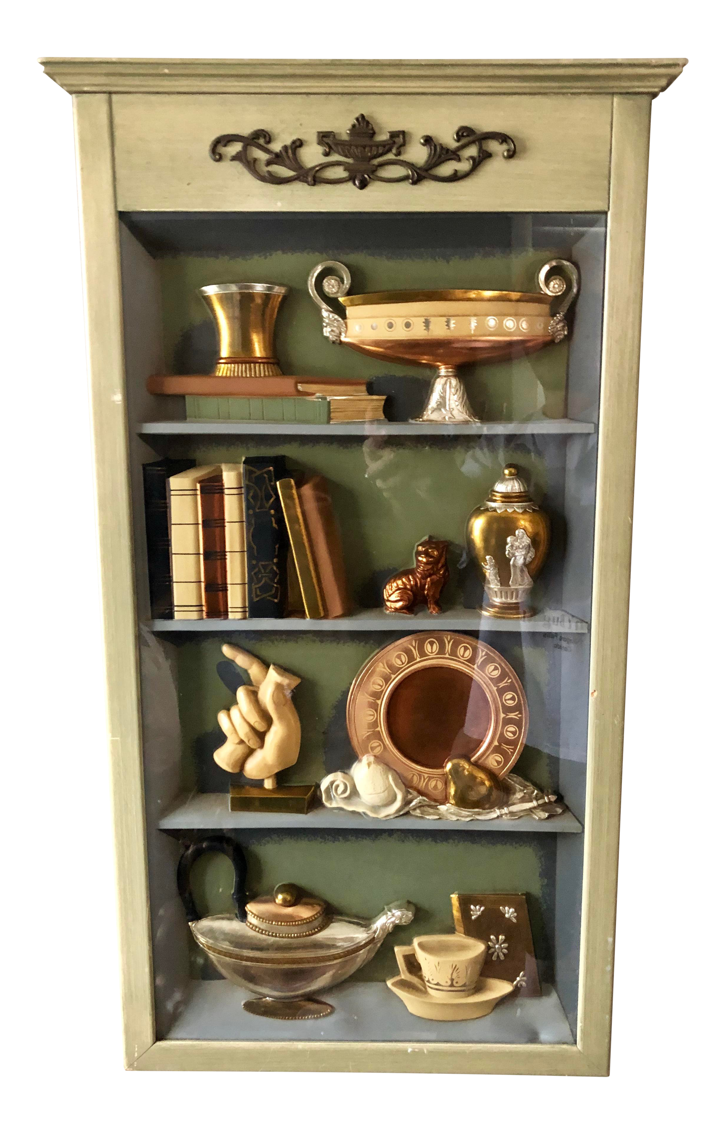 Vintage Turner Wall Accessory Faux Curio Cabinet Wall Art Chairish