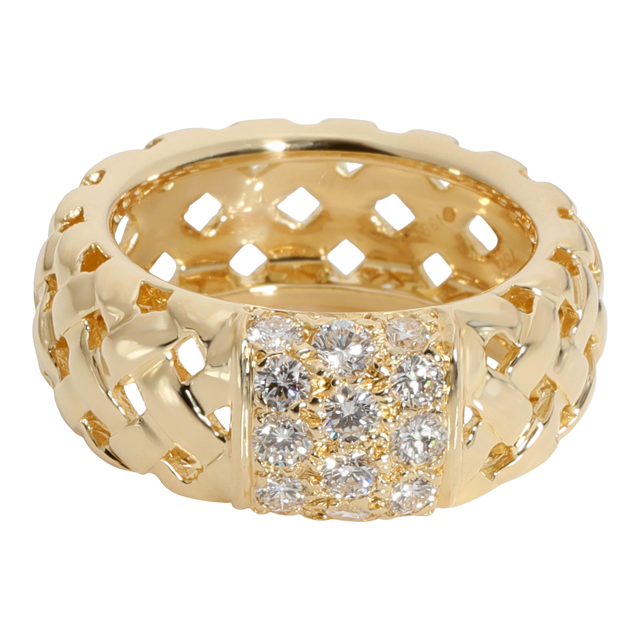 Gold basket hotsell weave ring