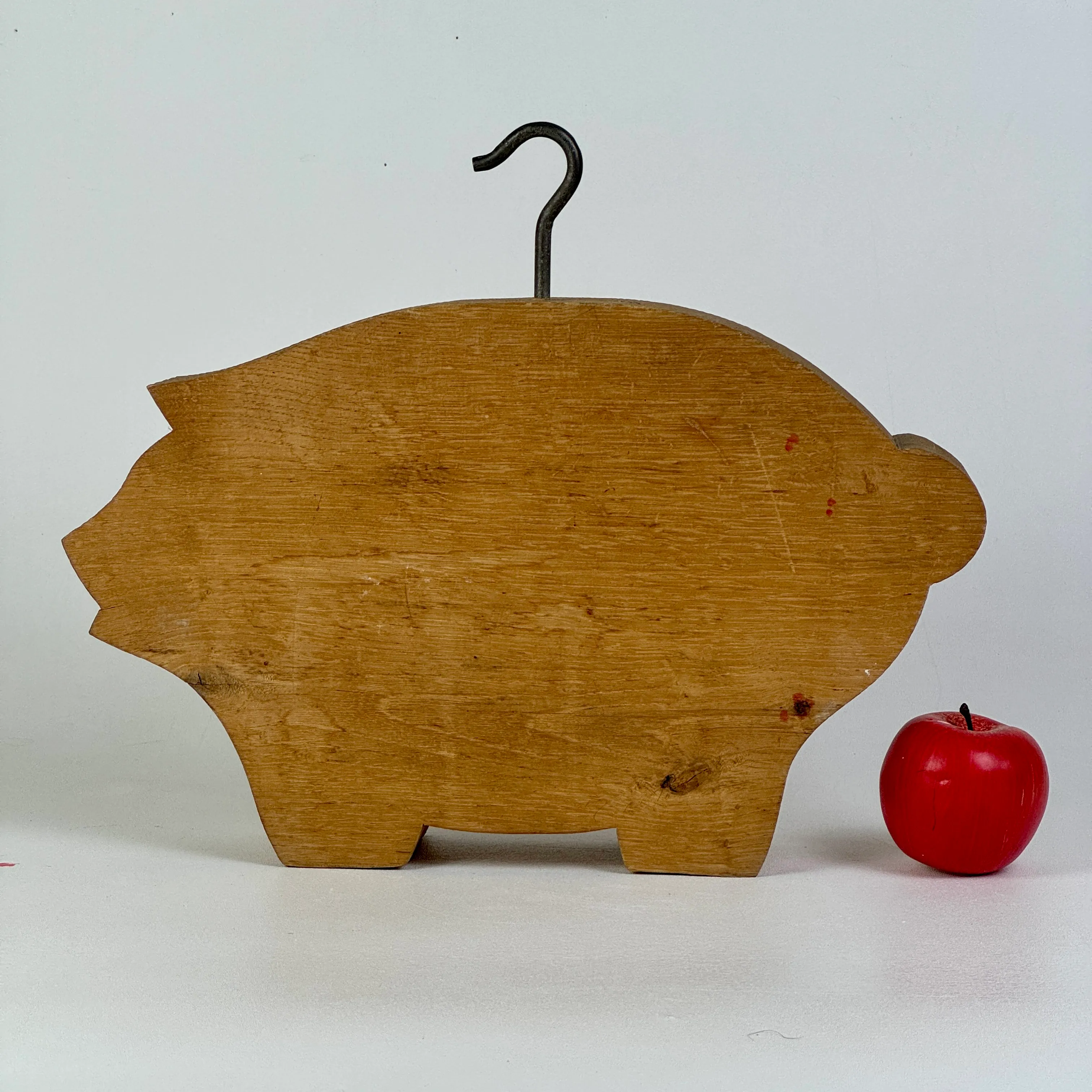 アンティーク看板　木製豚の壁掛け装飾 Butcher Shop 精肉店 Mid Century Modern Vintage Butcher Shop Pig Trade Sign From Block