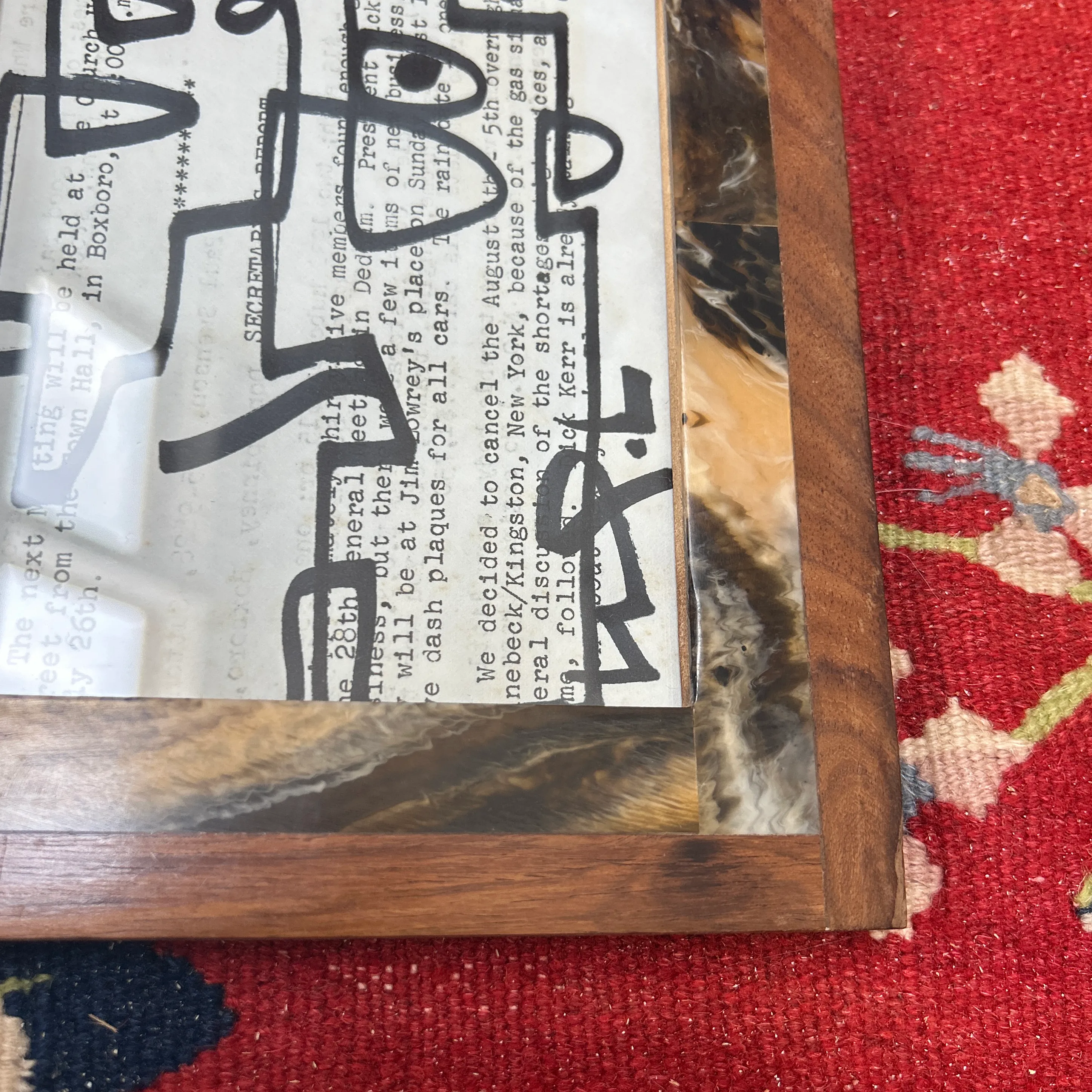 Contemporary Original Wayne Cunningham Abstract Marker Drawing