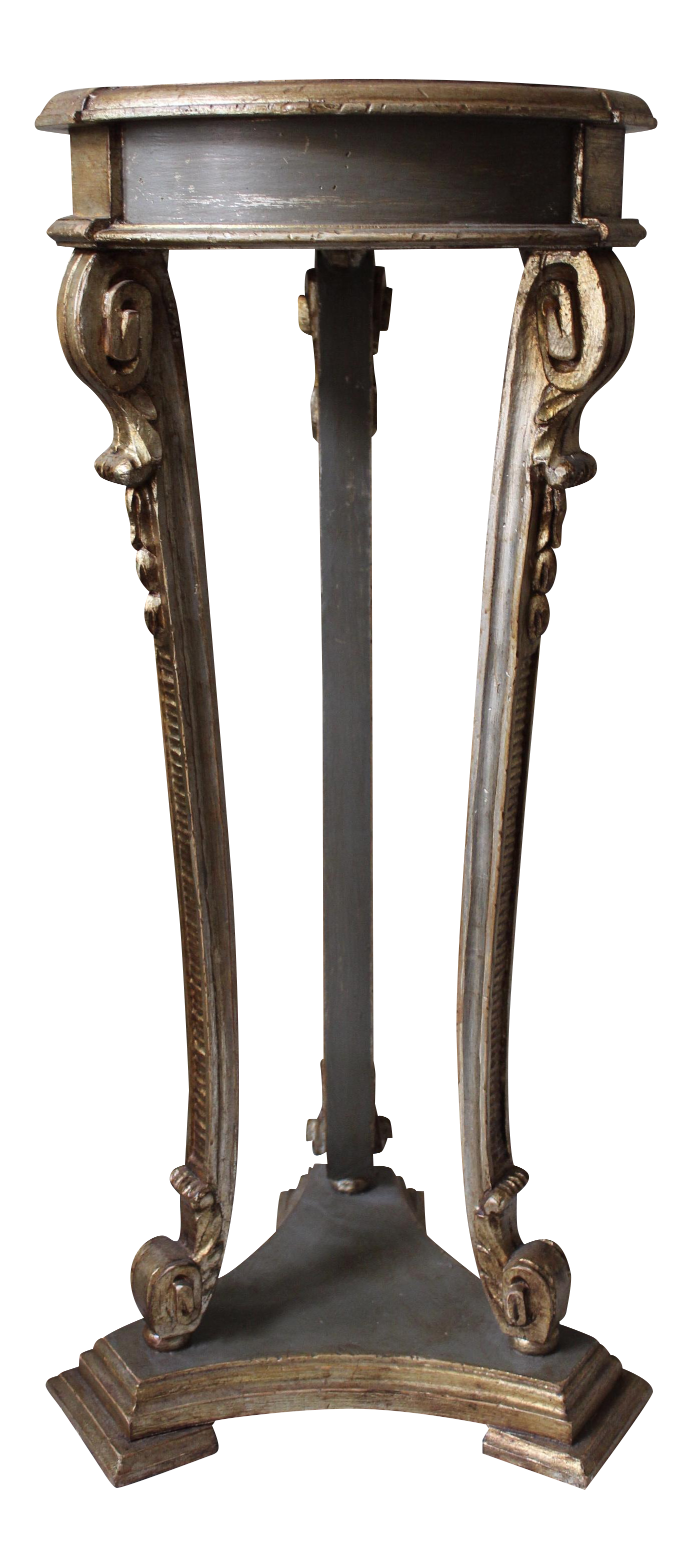 Gilt-Wood Pedestal or Plant Stand | Chairish