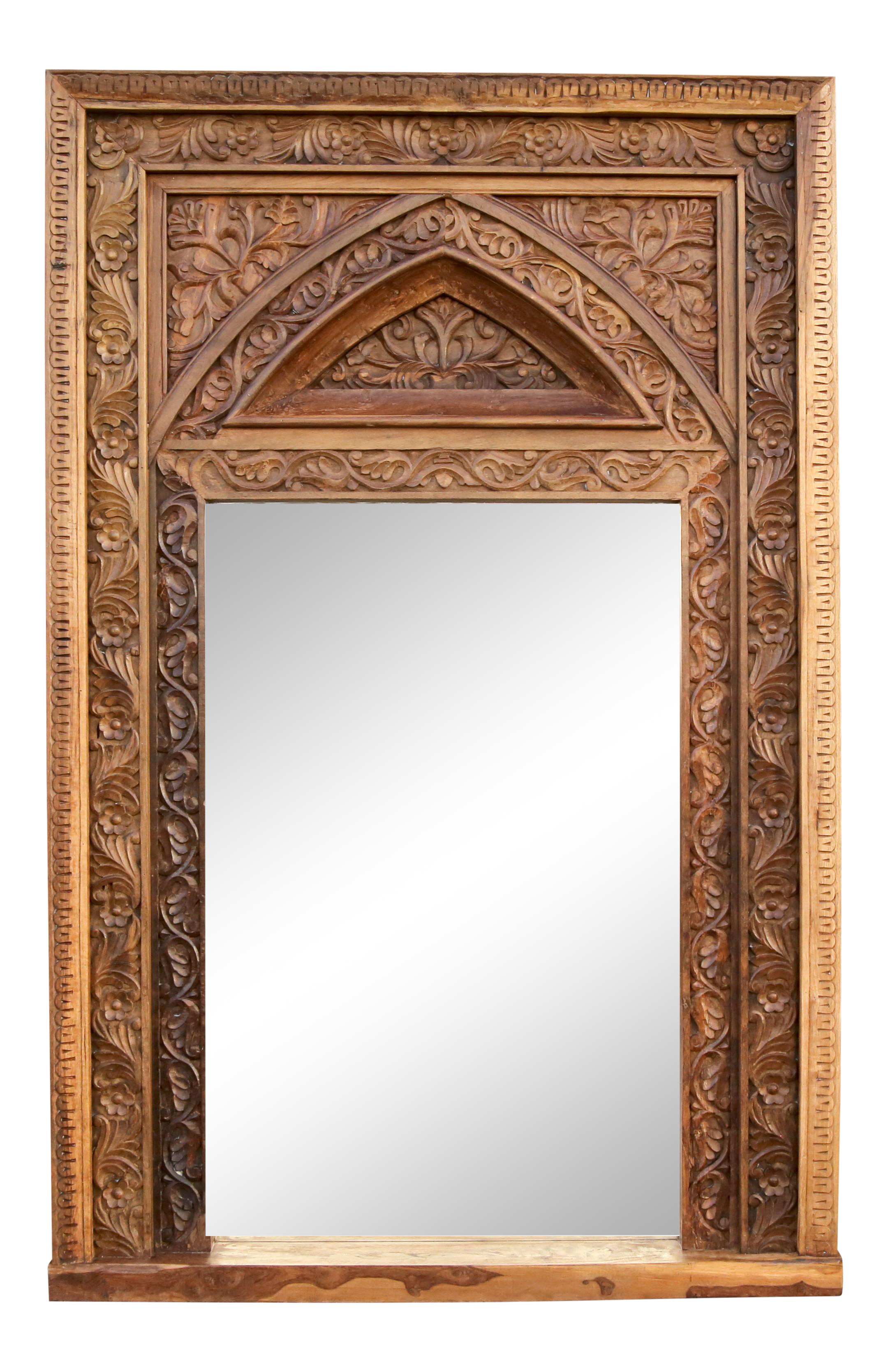 Vintage Arched Floor Mirror