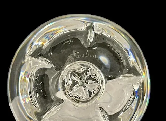Late 20th Century Steuben Glass Apple | Chairish