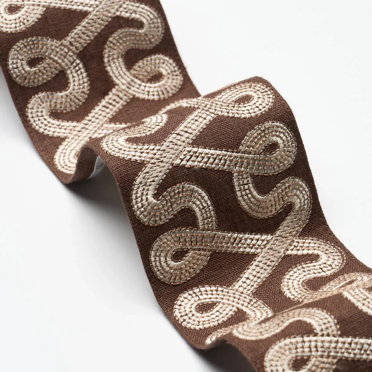 Schumacher Freeform Embroidered Tape In Maize