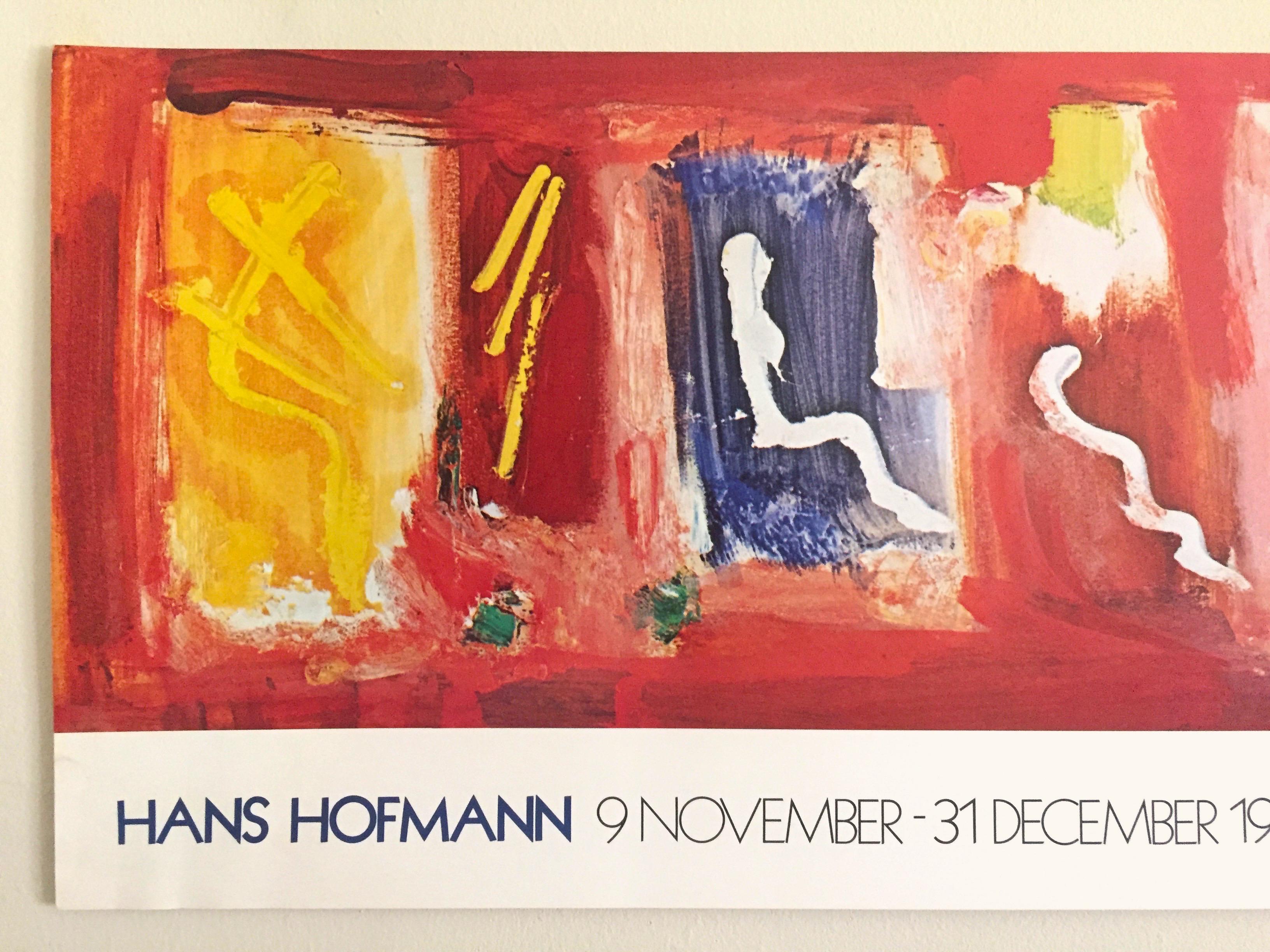 Hans Hofmann Vintage 1974 Abstract Expressionist Lithograph