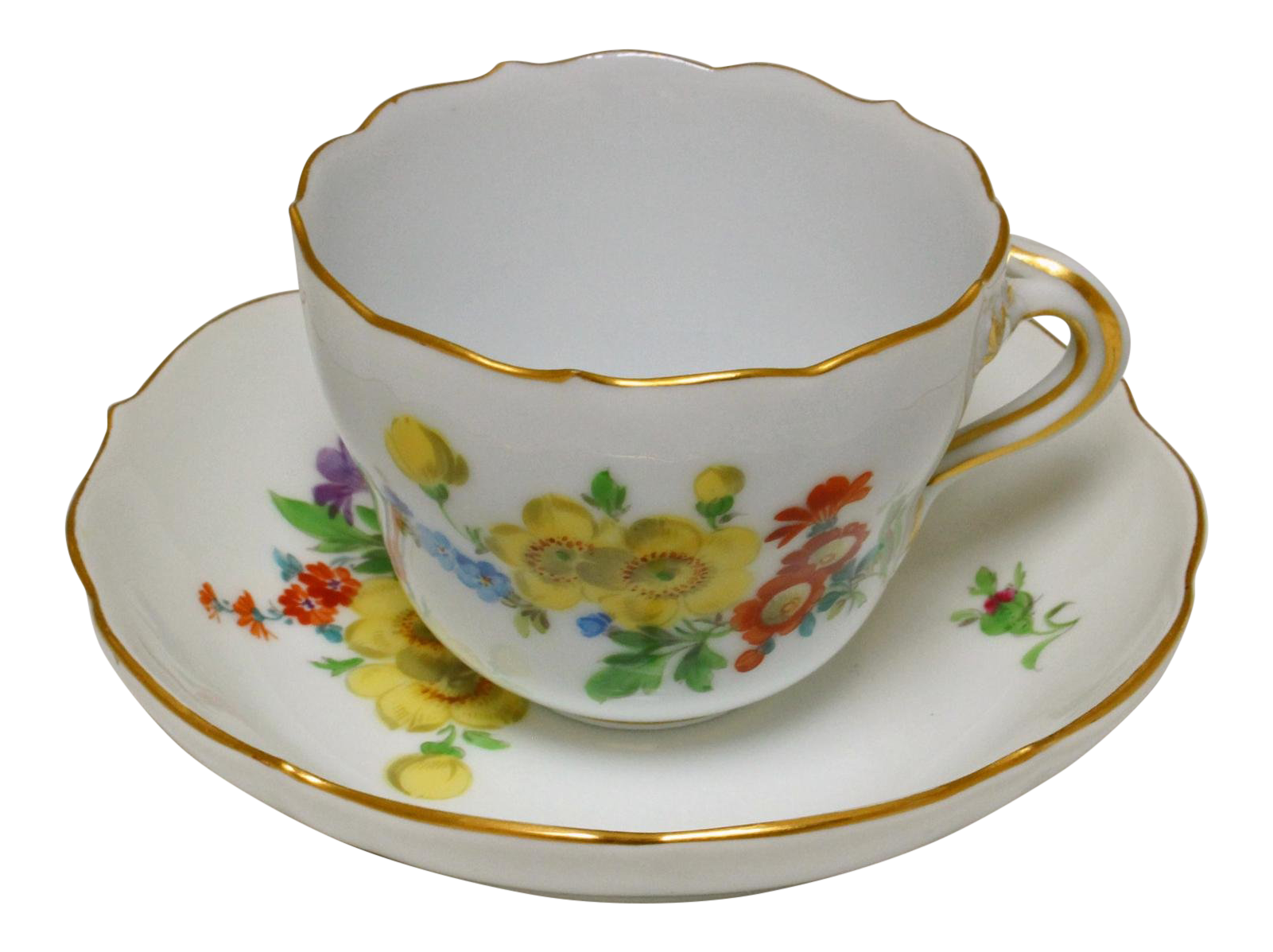 Meissen Coffee Cup & Saucer Chairish