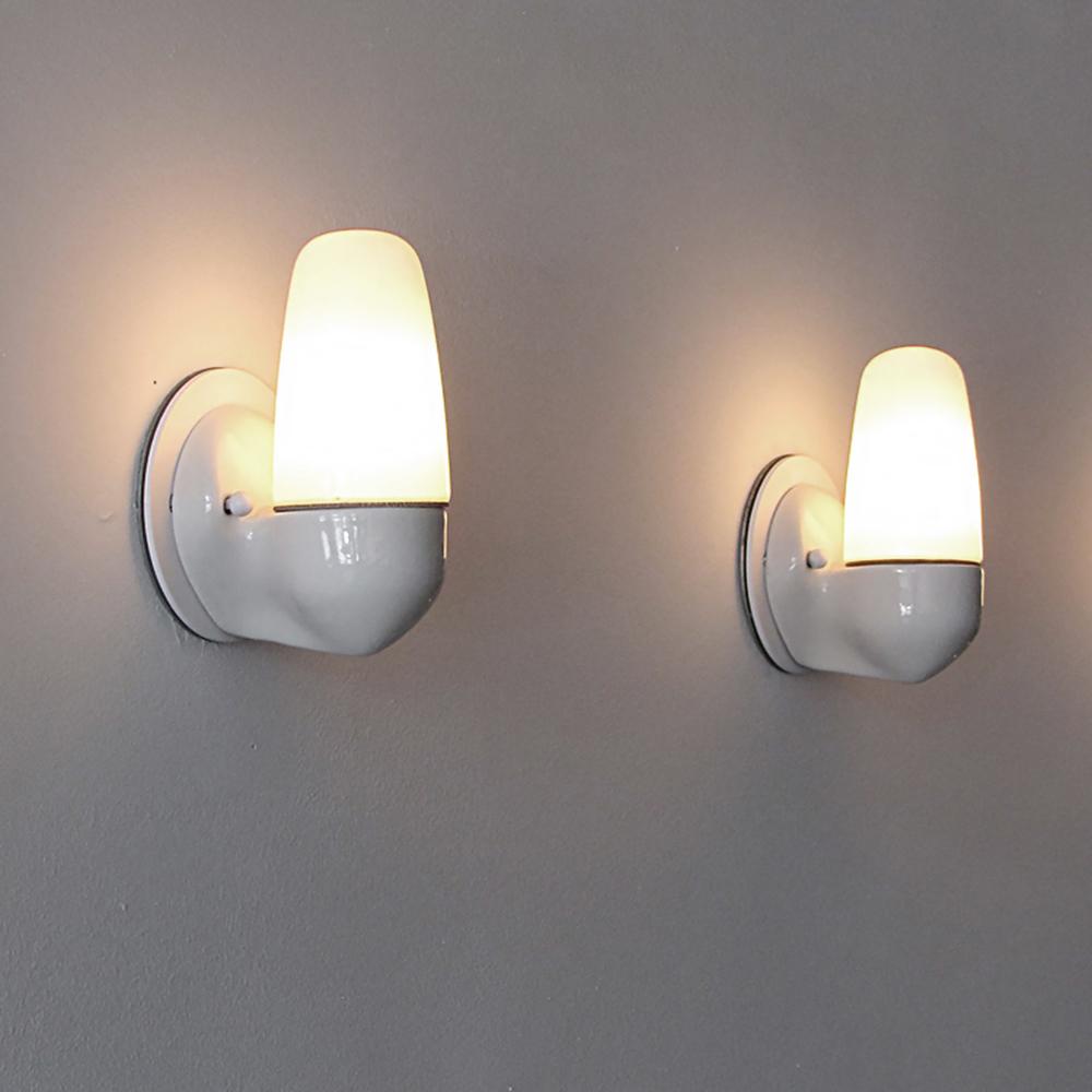 Wilhelm Wagenfeld Wall Lights for Lindner, 1950 | Chairish