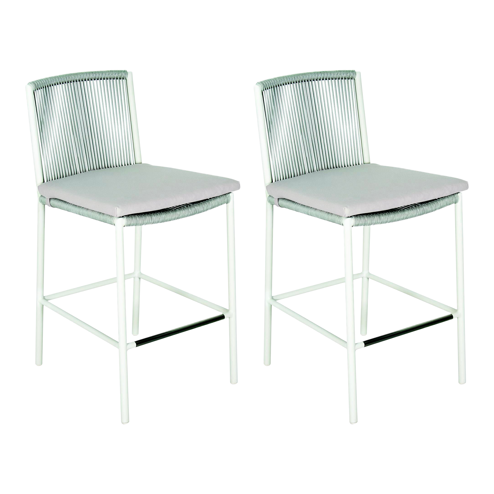 Stockholm Outdoor Gray Counter Stools a Pair Chairish