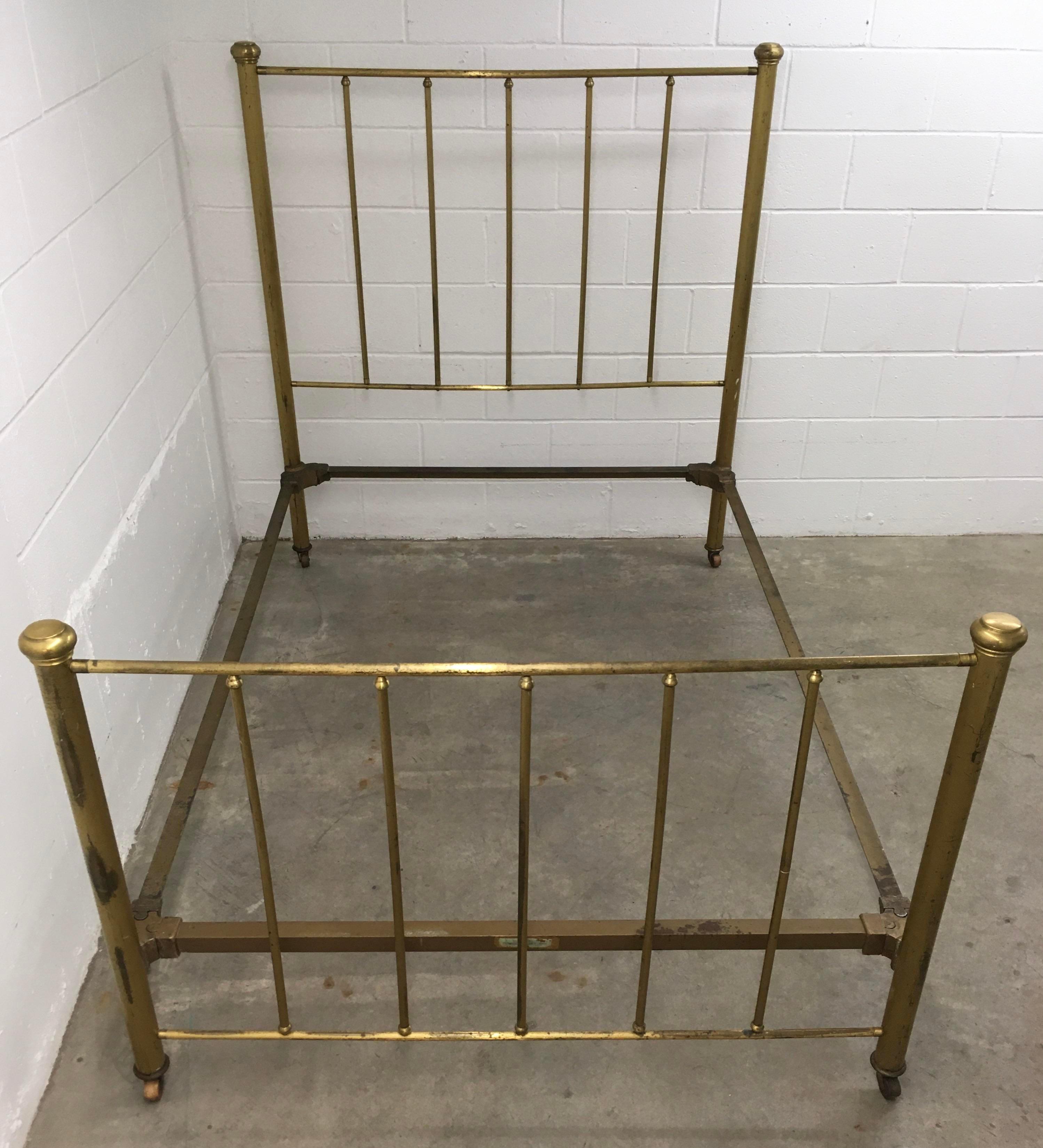 Simmons company antique brass bed online