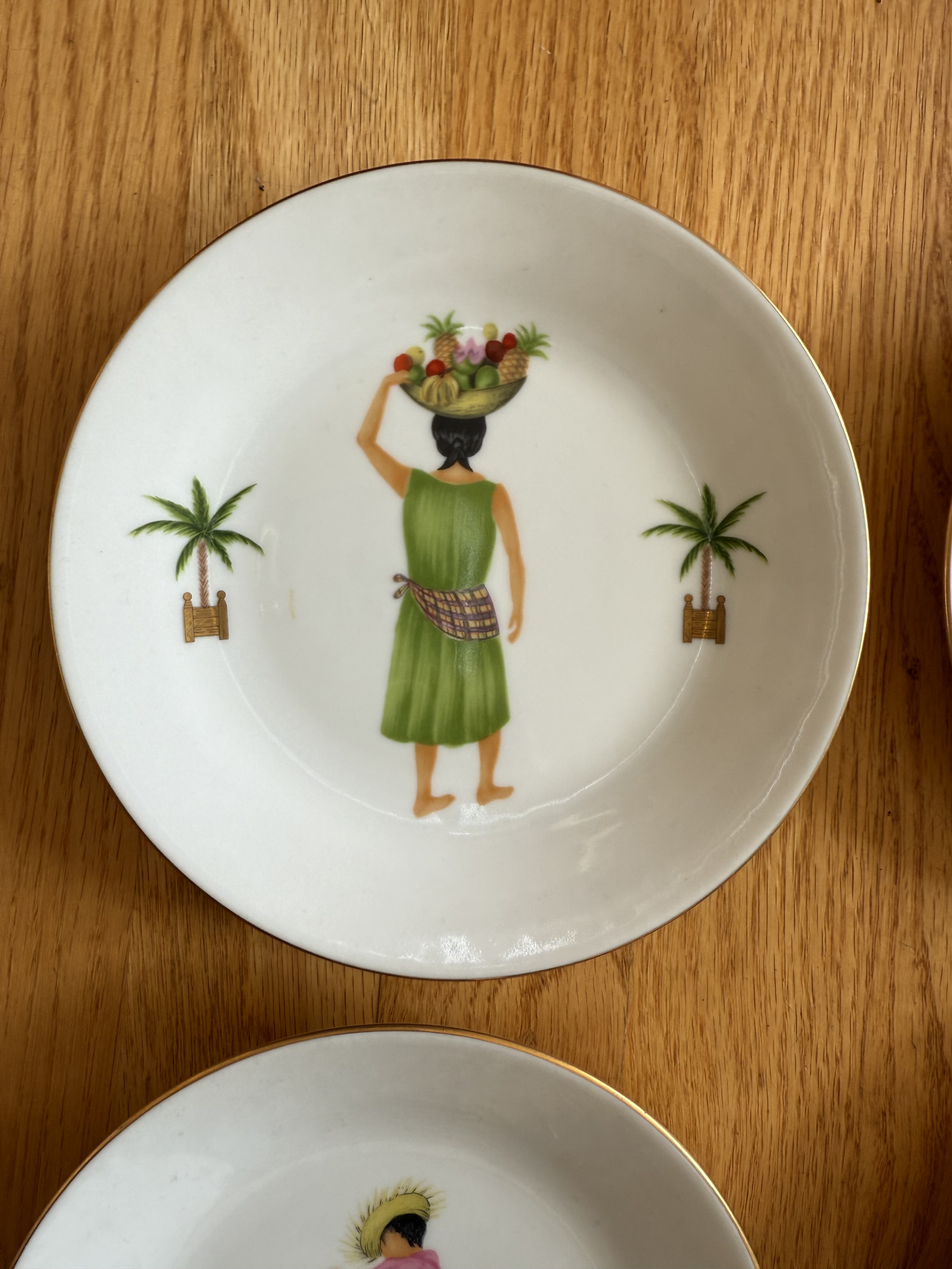 Philippe Deshoulieres Limoges Porcelain Appetizer Plates