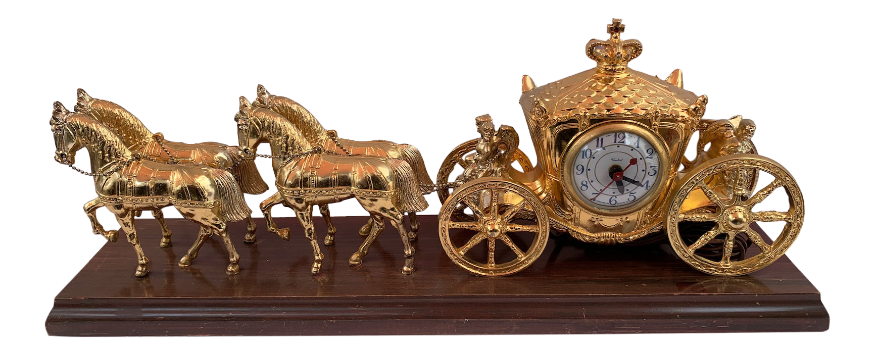 1940's United Clock Corp Model 640 Royal Horse and Carriage Electric