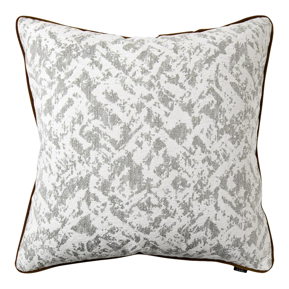 Contemporary Textured Pillow Cover / Cotton Velvet Back in a Espresso