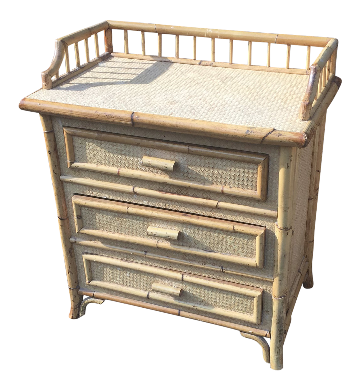 rattan changing table
